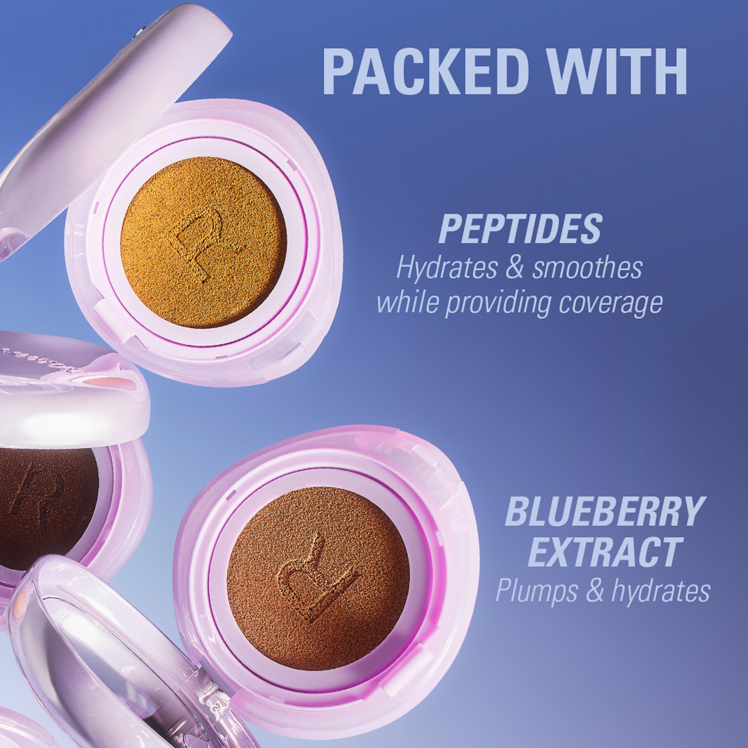 Revolution Beauty London Superdewy Cushion Foundation - Buildable Coverage | Hydrating | Medium Tan Neutral 4