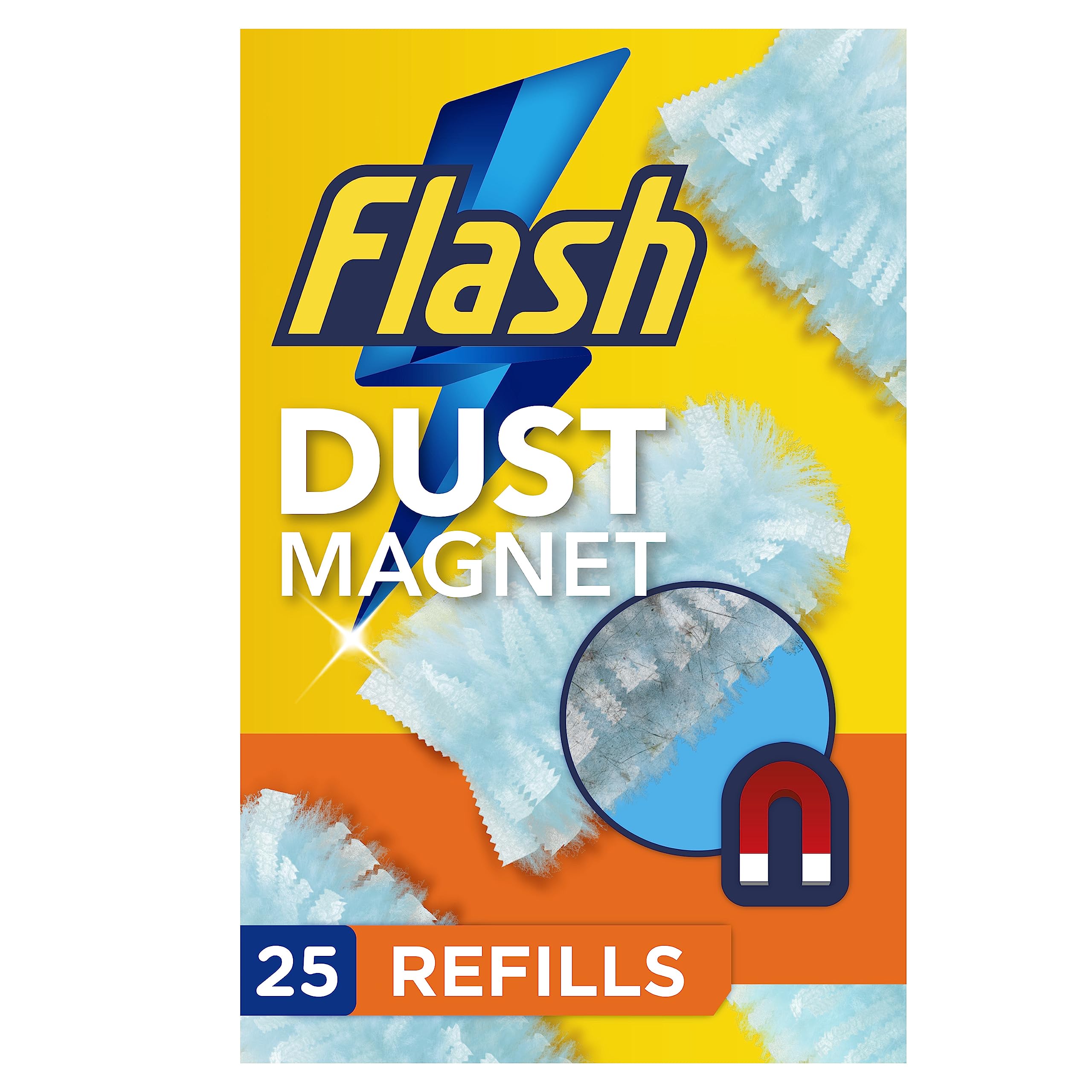 FLASH Dust Magnet Refills - Trap & Lock Dust, Hair & Allergens | 25 Count 1