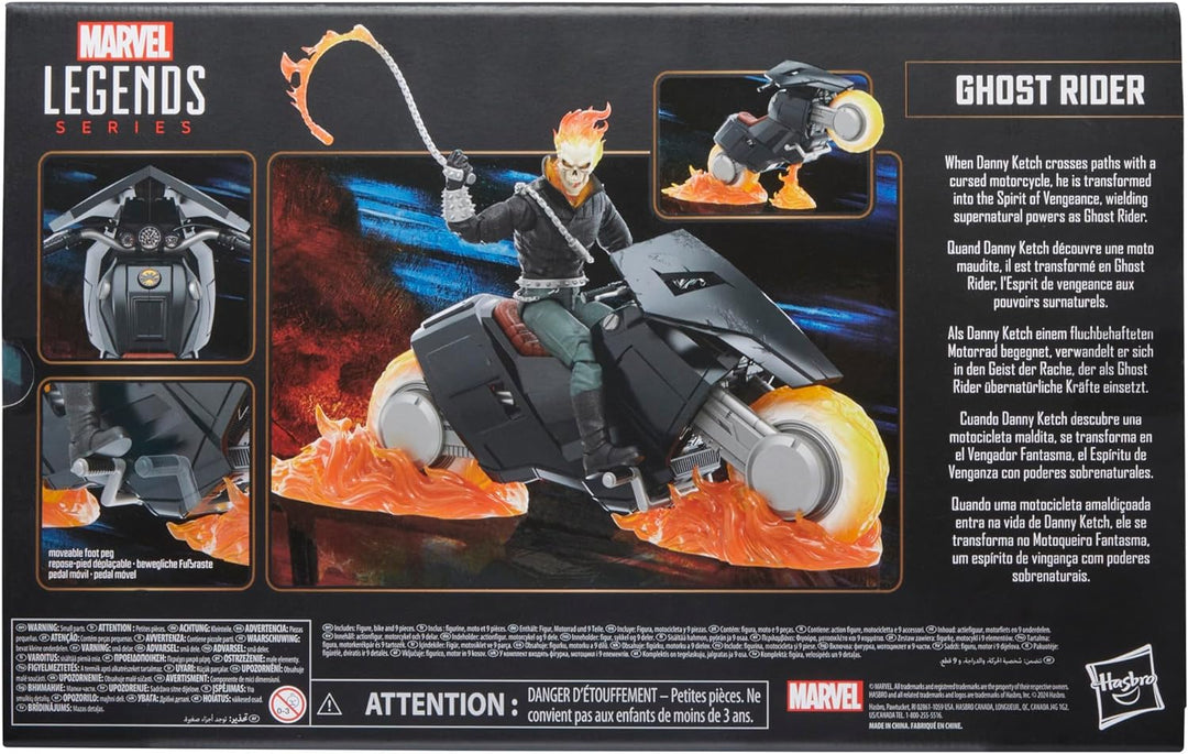 Hasbro Marvel Legends Series Ghost Rider - Danny Ketch Action Figure with Hell Cycle Motorcycle (F1234)