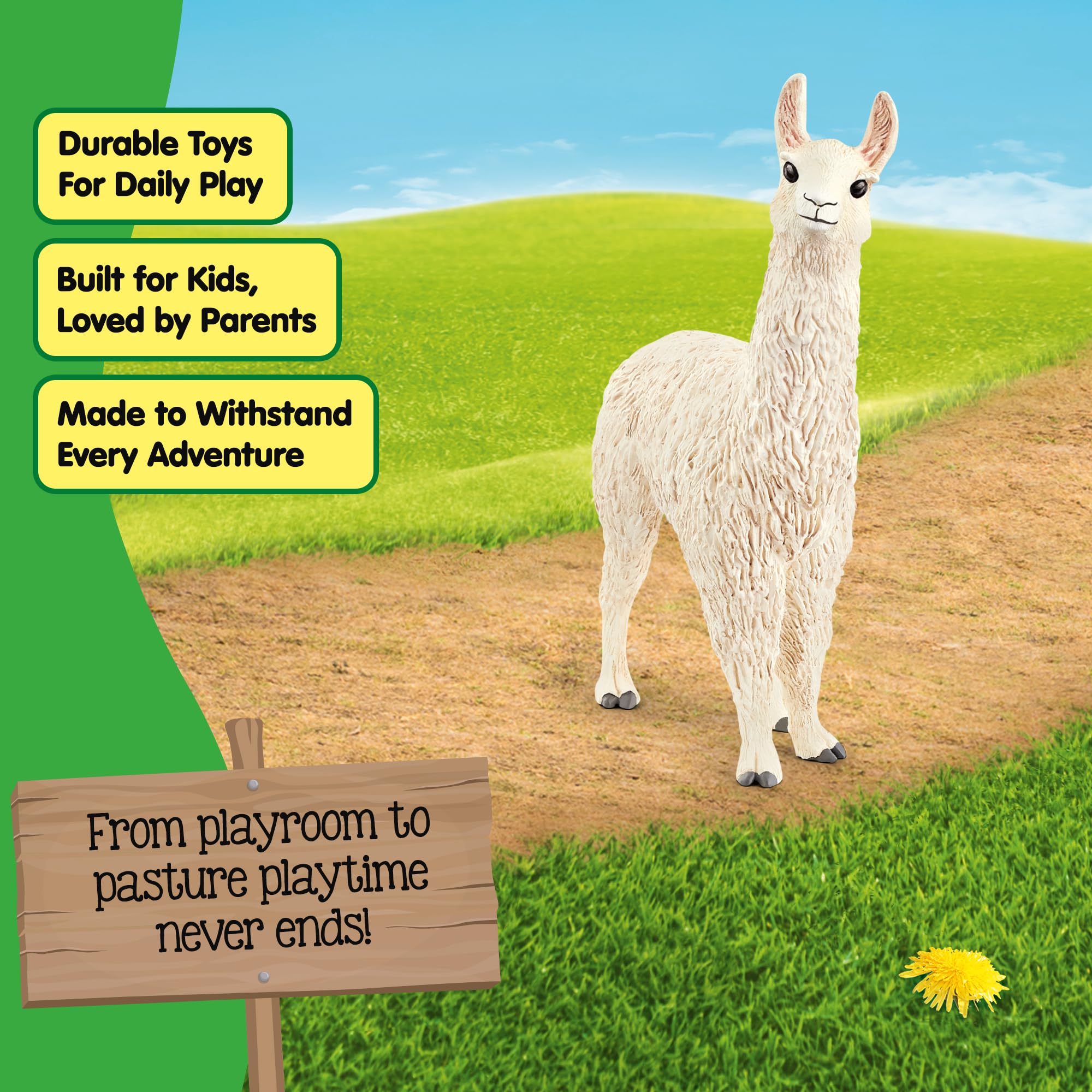 Schleich 13920 Farm World Llama - Realistic Animal Figure for Kids 3+ 8