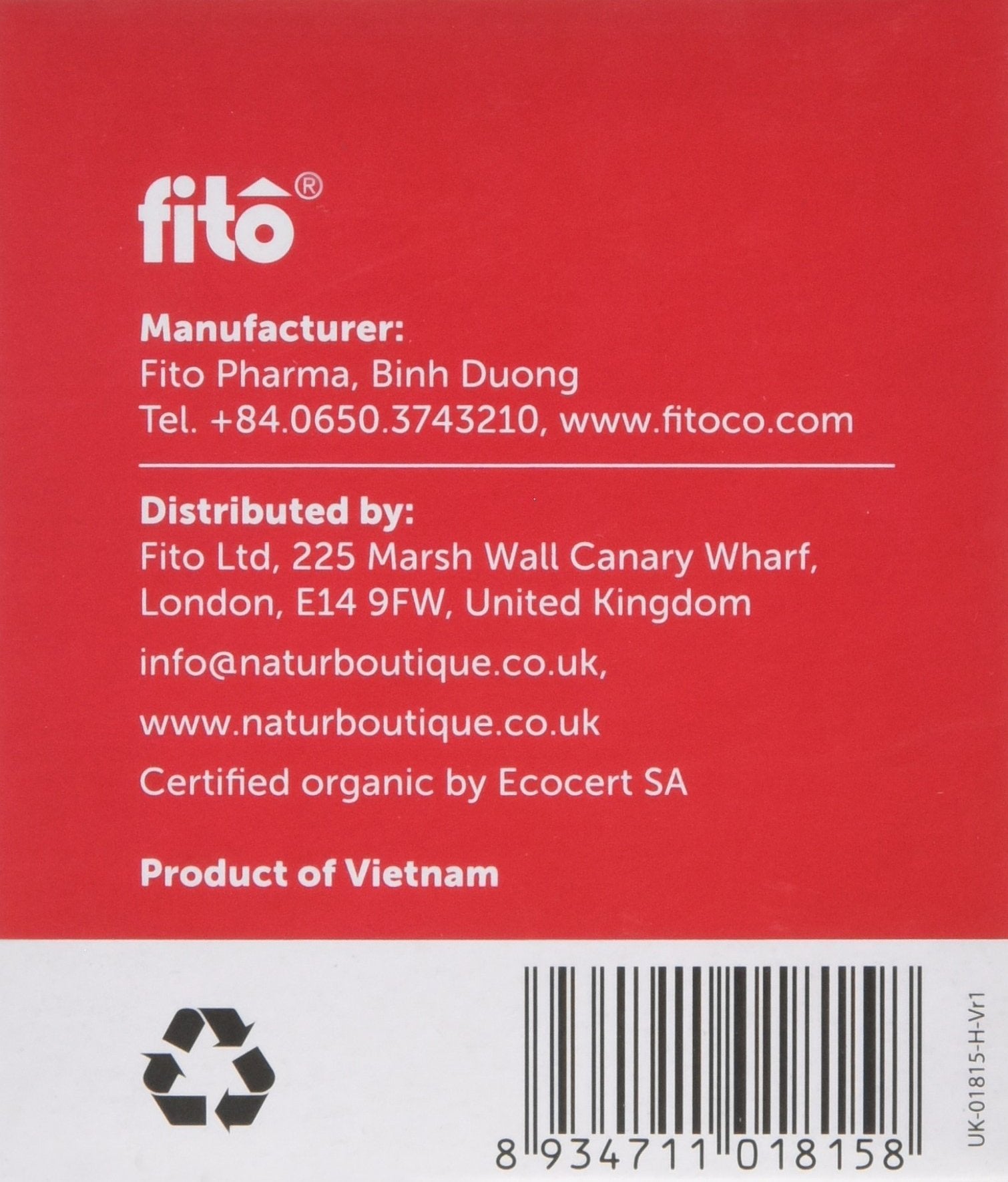 Natur Boutique Organic Hibiscus Tea - 20 Sachets, 30 g 3