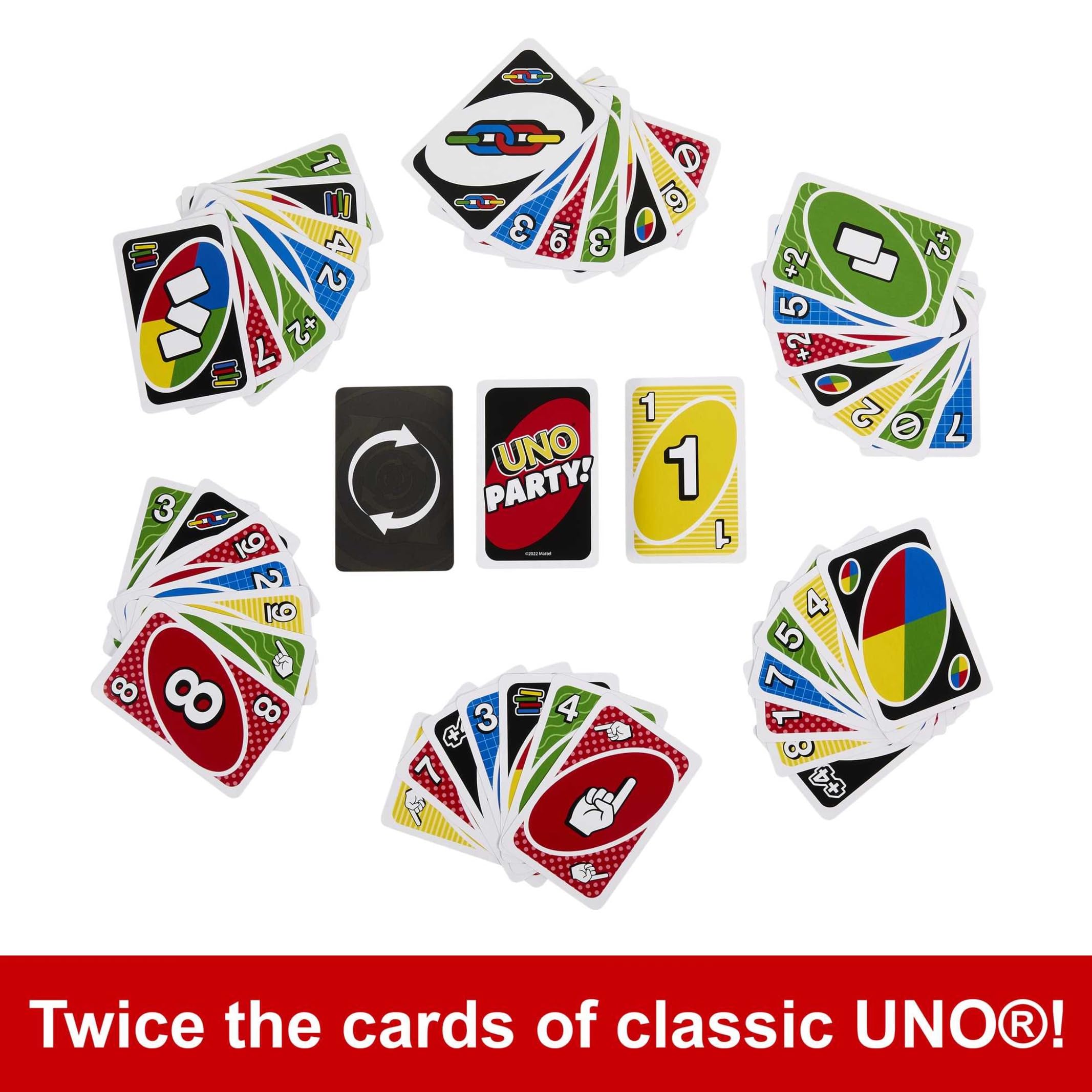 Mattel Games UNO Party Family Card Game for Large Groups 6