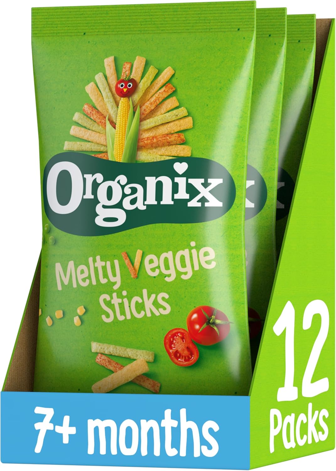 Organix Melty Organic Veggie Sticks 7+ Months 45g (Pack of 3)