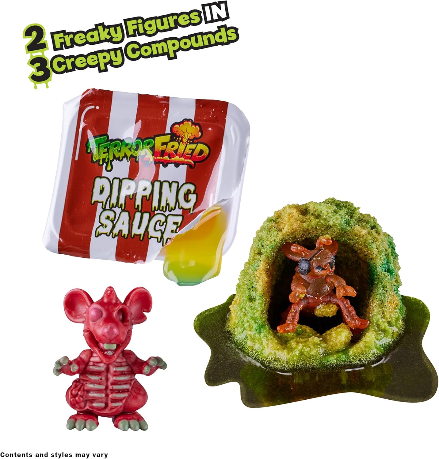 Terror Fried Nasty Nibbles - Gross Collectible Slime Toy with Freaky Figures for Kids 5+ 6