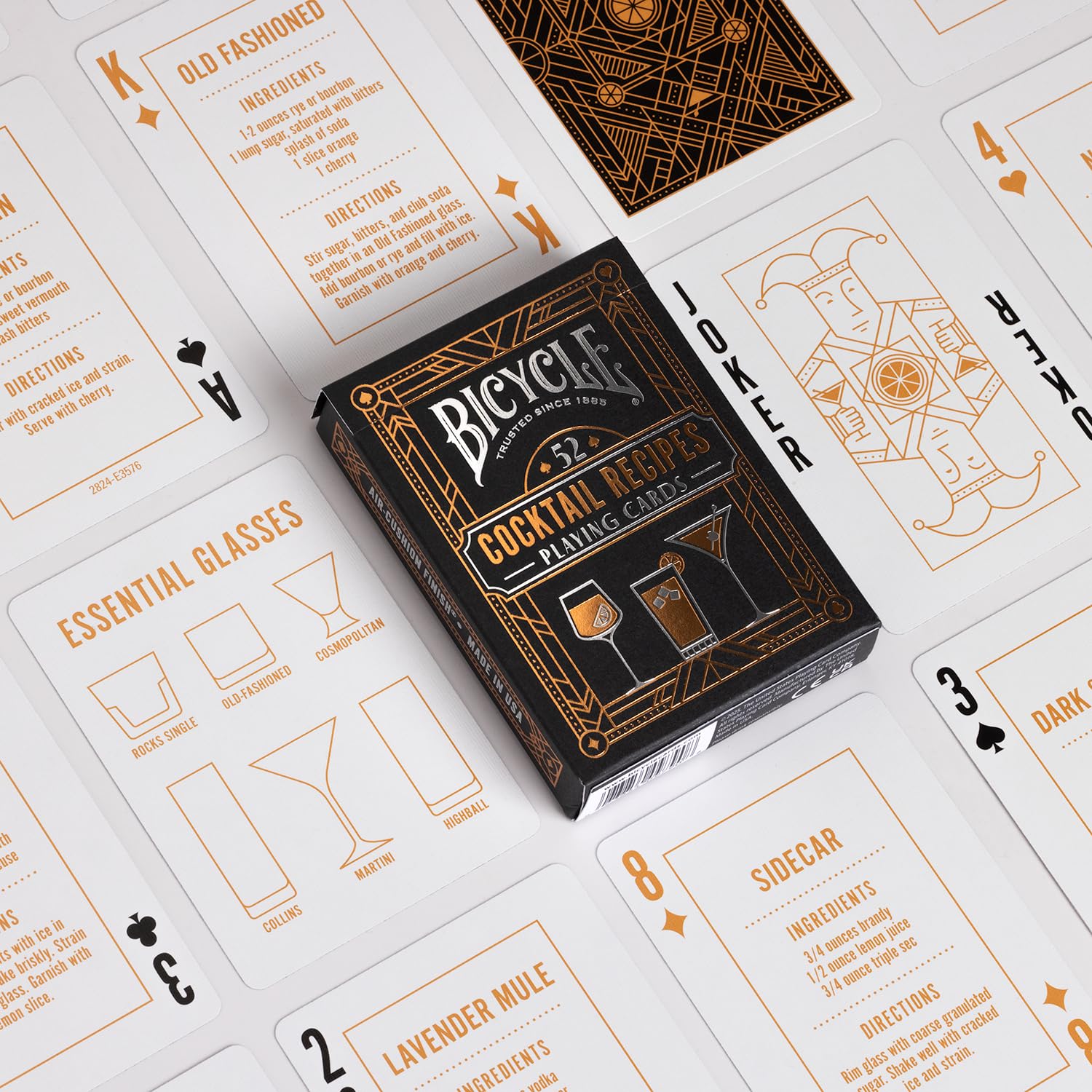Bicycle Cocktail Playing Cards Deck with 52 Cocktail Recipes 6