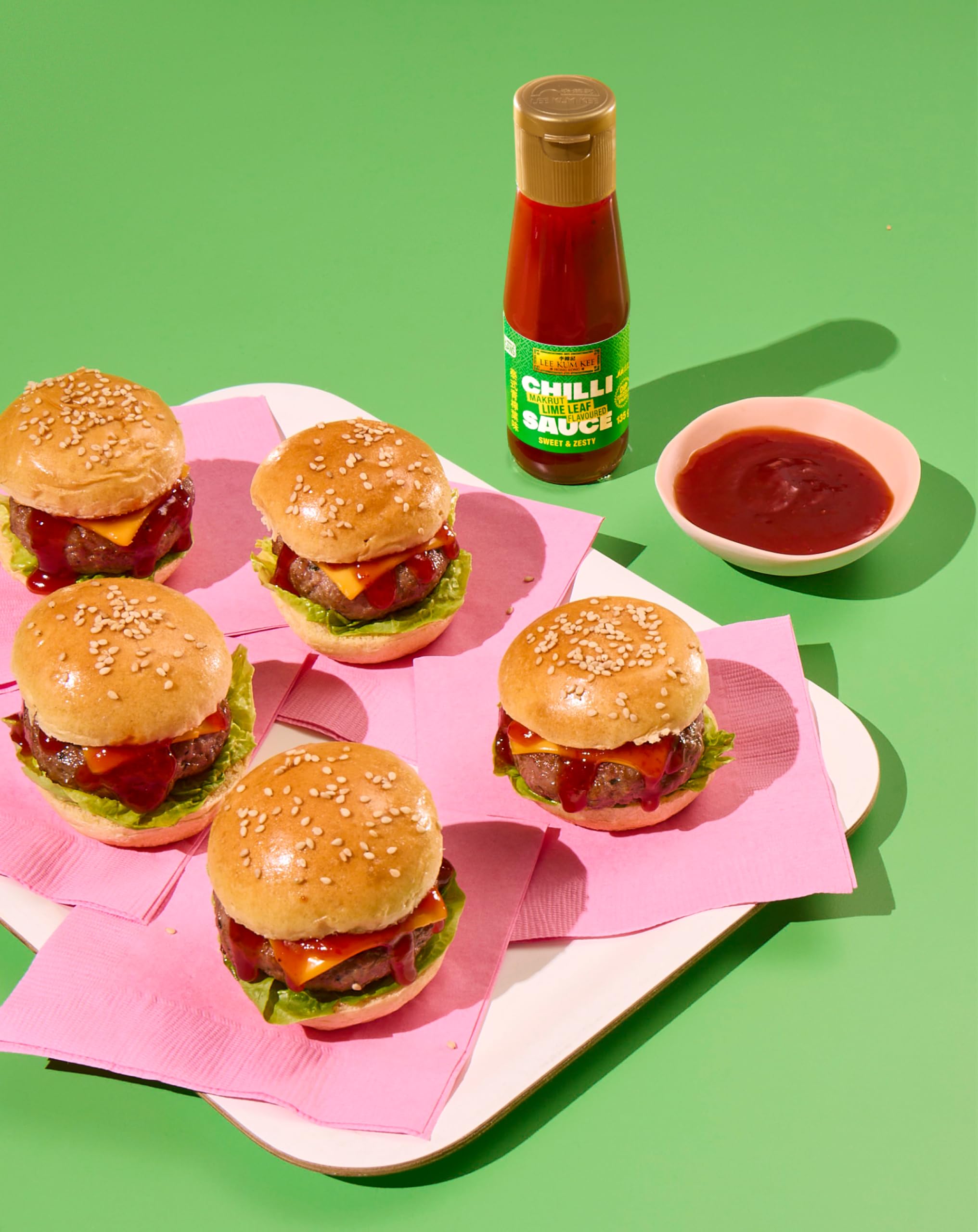 Lee Kum Kee Chilli Sauce Set – 3-Pack (Yuzu 140g, Sesame 135g, Makrut Lime Leaf 135g) 5