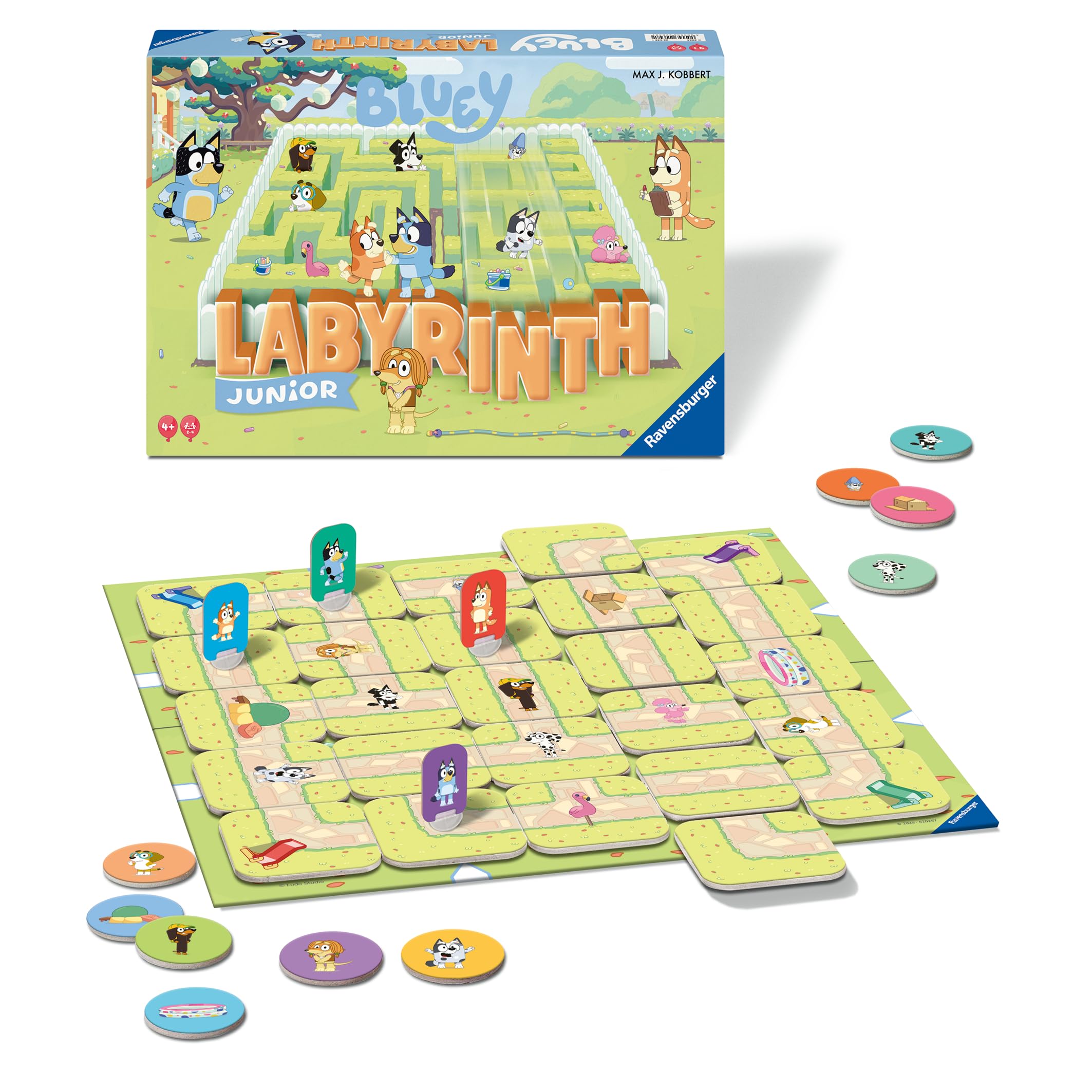 Ravensburger Bluey Junior Labyrinth The Moving Maze Board Game 6