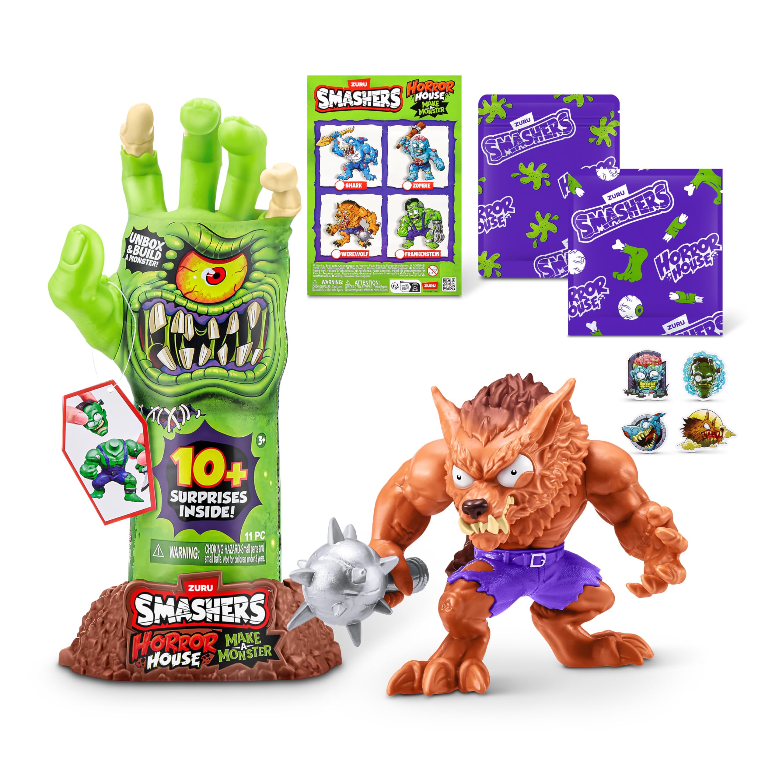 Smashers Horror House Dissect (Werewolf) by ZURU - Smashable Monster Playset for Kids