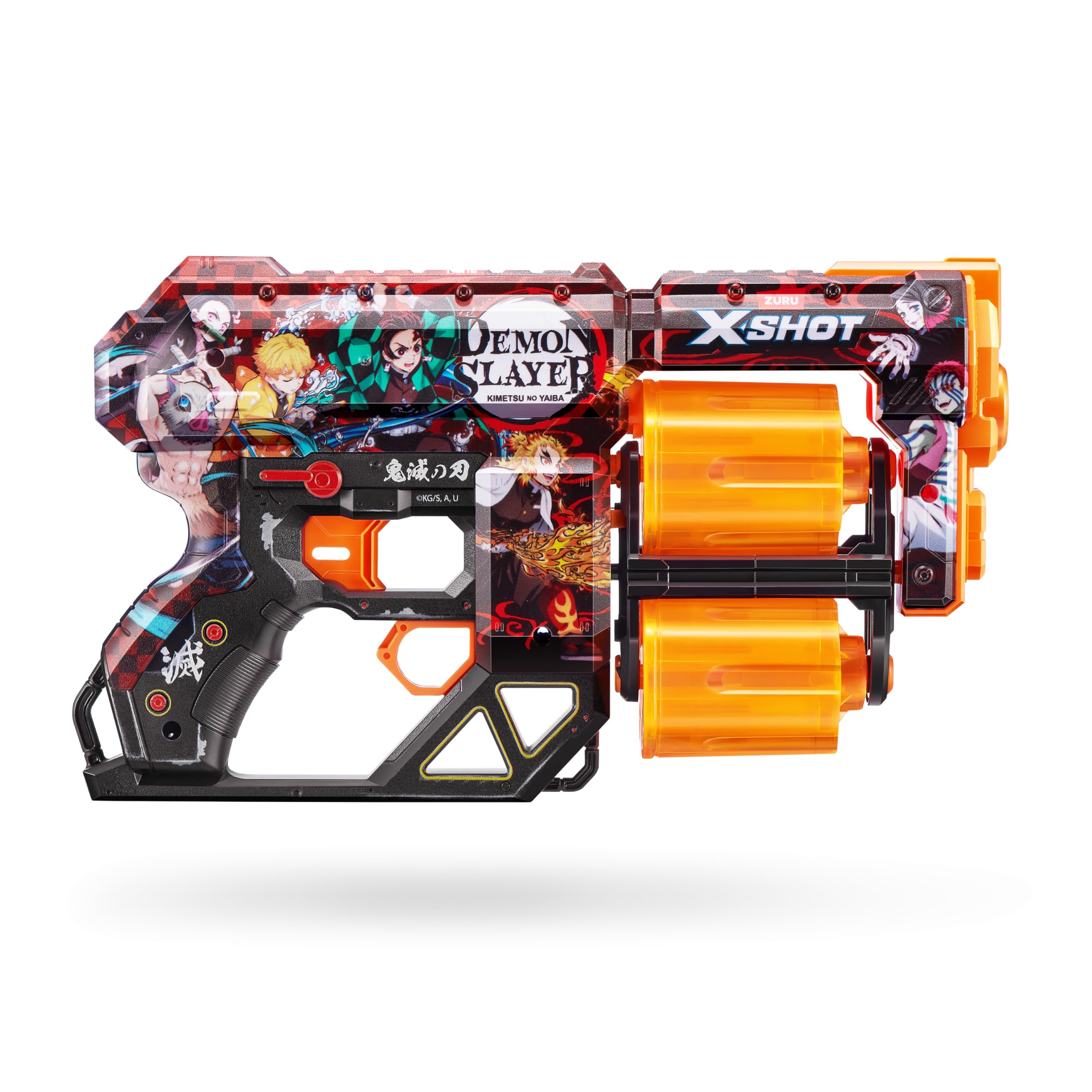 XSHOT Skins Dread Foam Blaster - Double Rotating Barrels, 12 Darts, 27m Range 4
