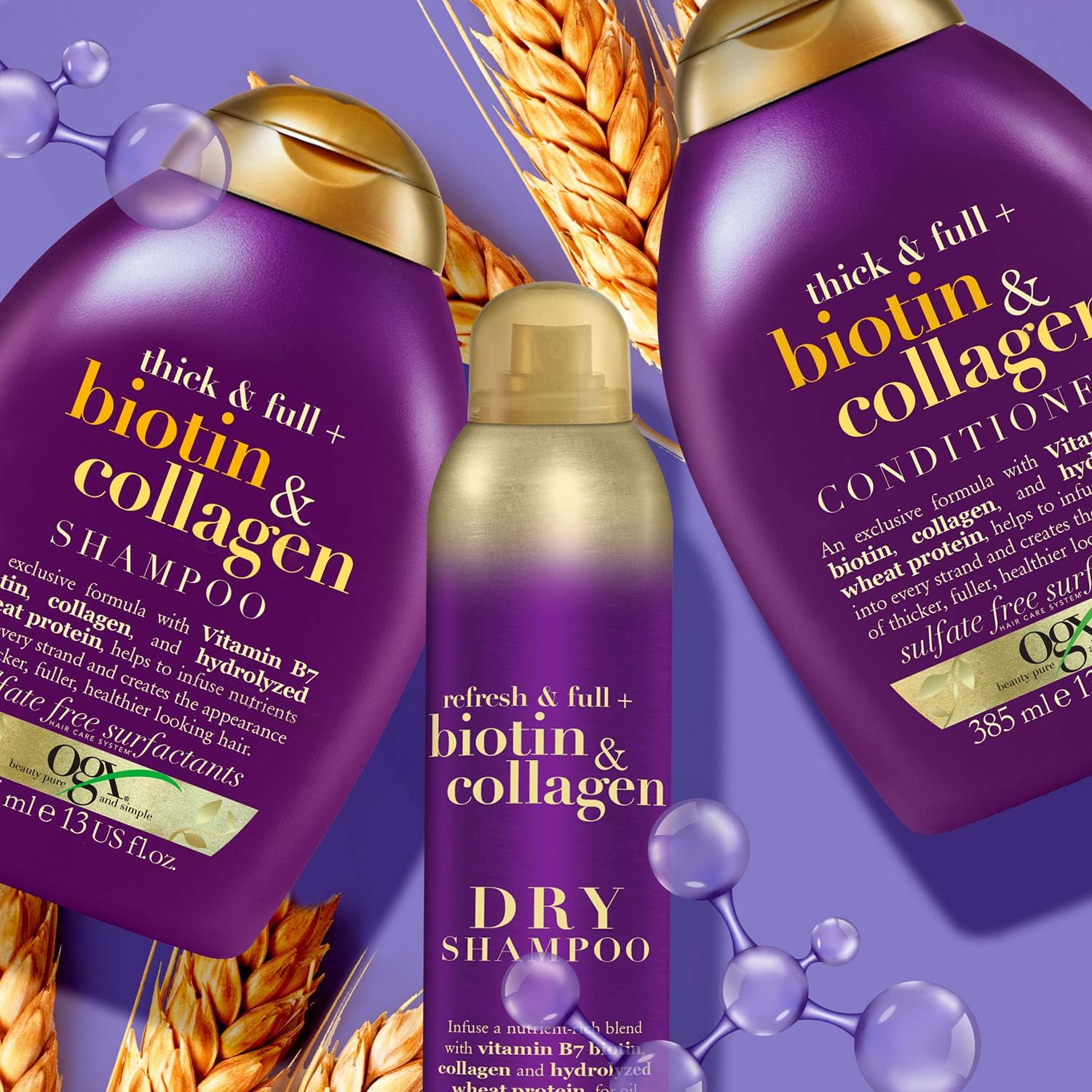 OGX Biotin and Collagen Hair Thickening Conditioner (385ml) 7