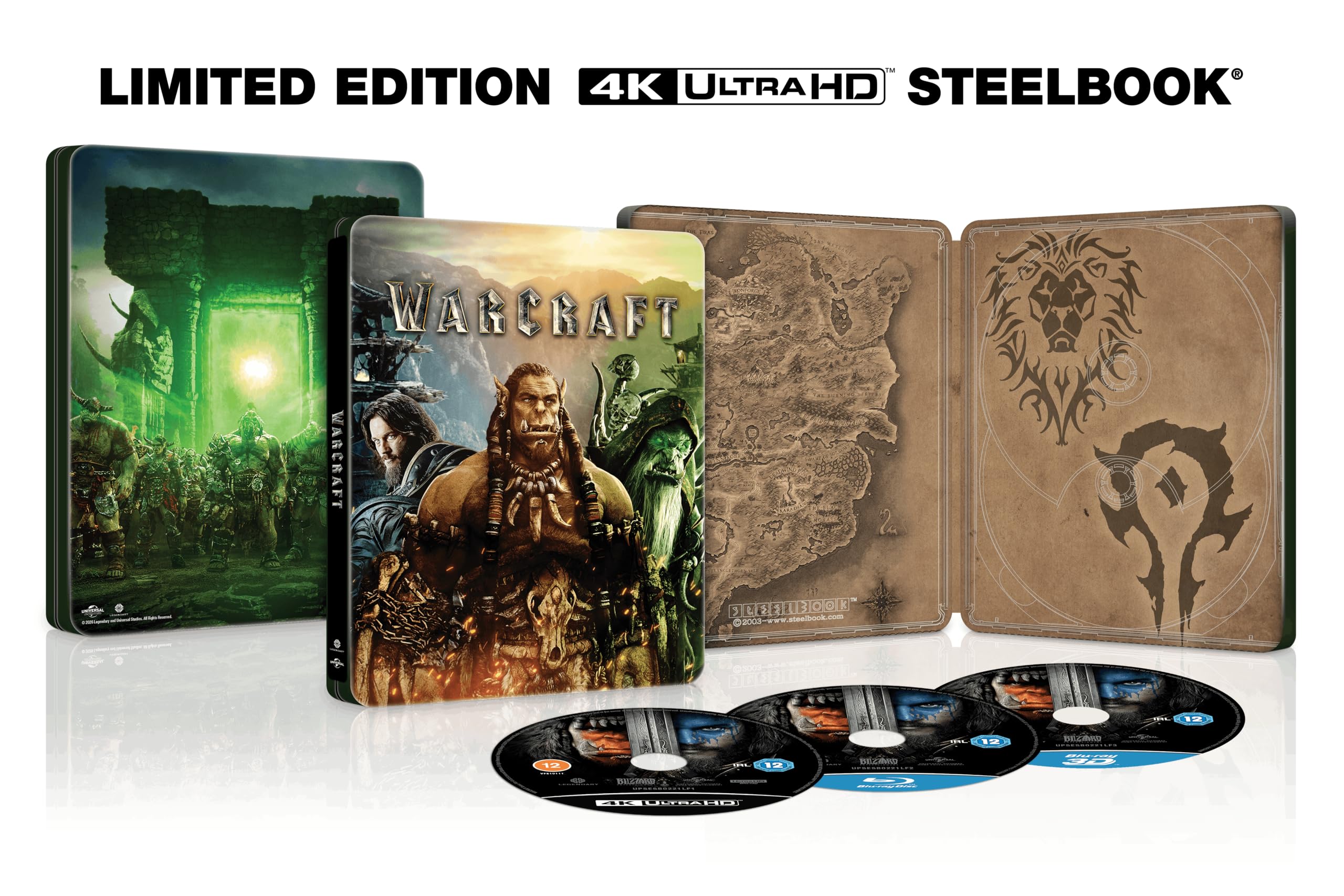 Warcraft [4K UHD & Blu-Ray] Limited Edition Steelbook