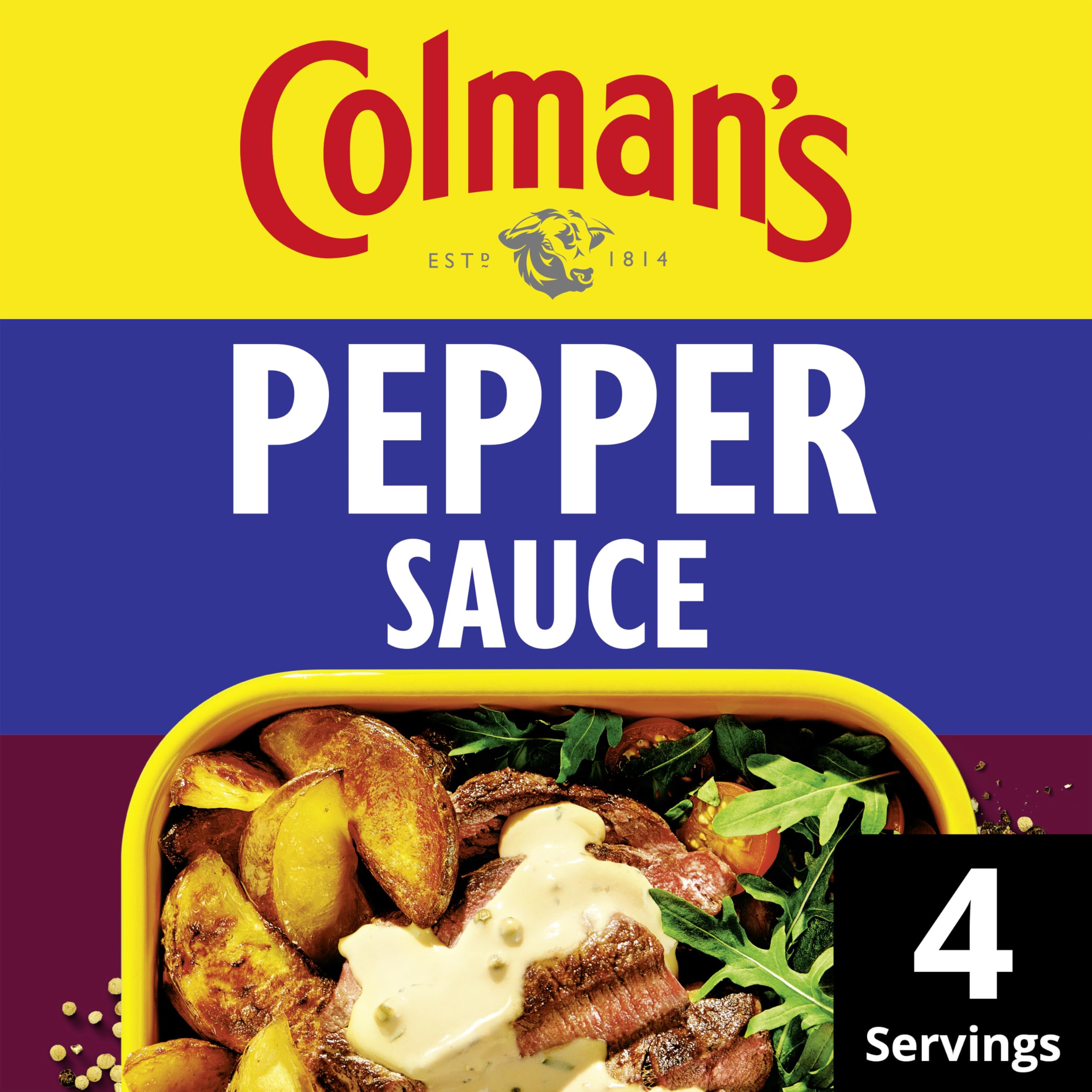 Colman's Classic Comforts Pepper Sauce Mix for Steak | Vegetarian | 4 Servings