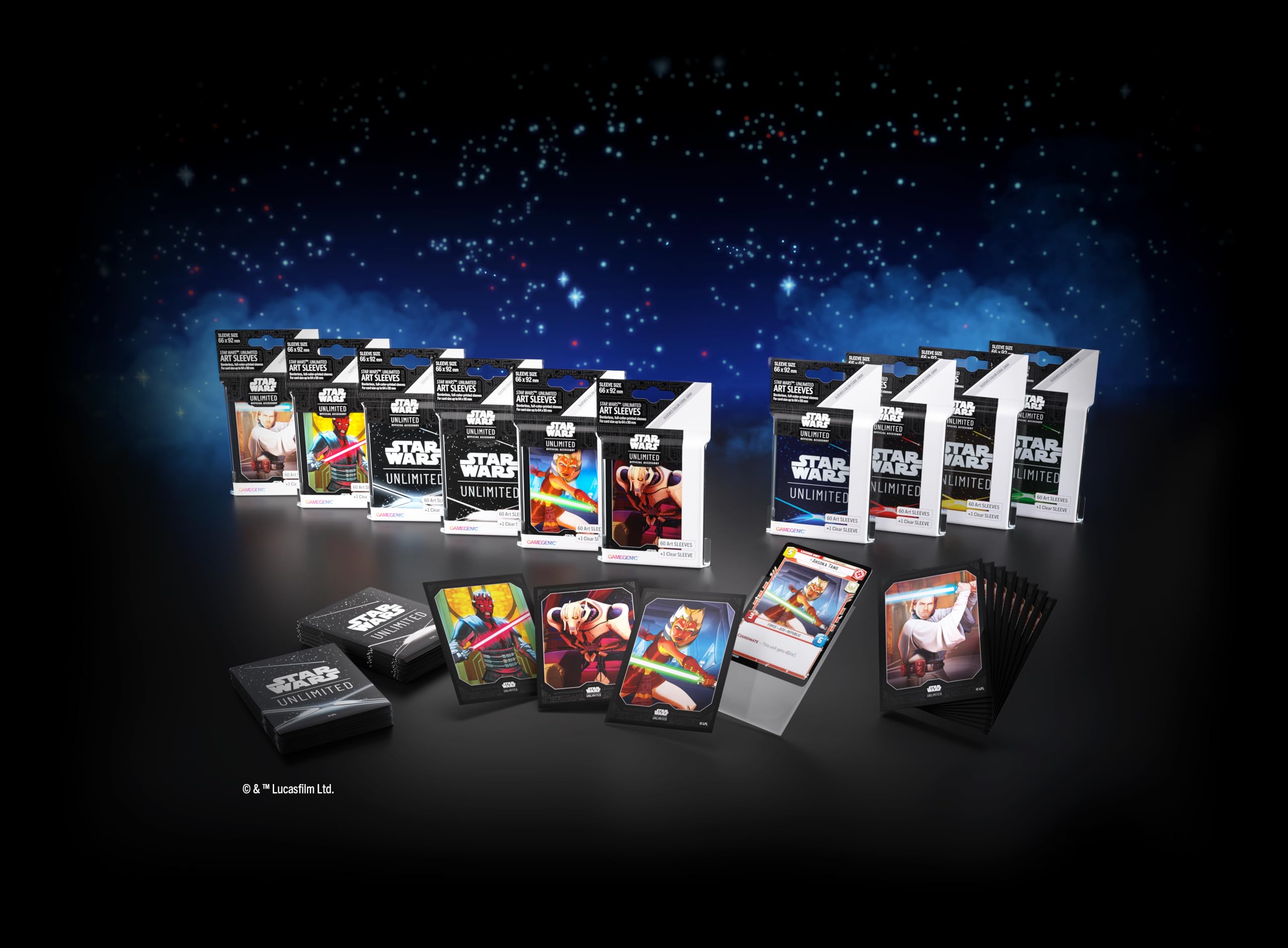 Gamegenic Star Wars Unlimited Darth Maul Art Card Sleeves | 66x92mm | 61 Count 4