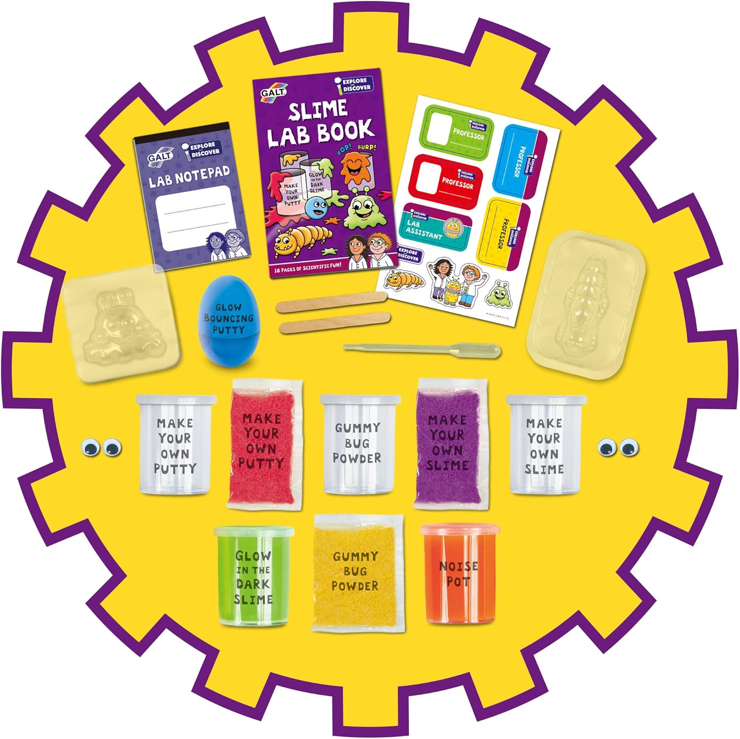 Galt Slime Lab Science Kit - STEM Learning Slime & Putty Experiments for Kids 5+ 4
