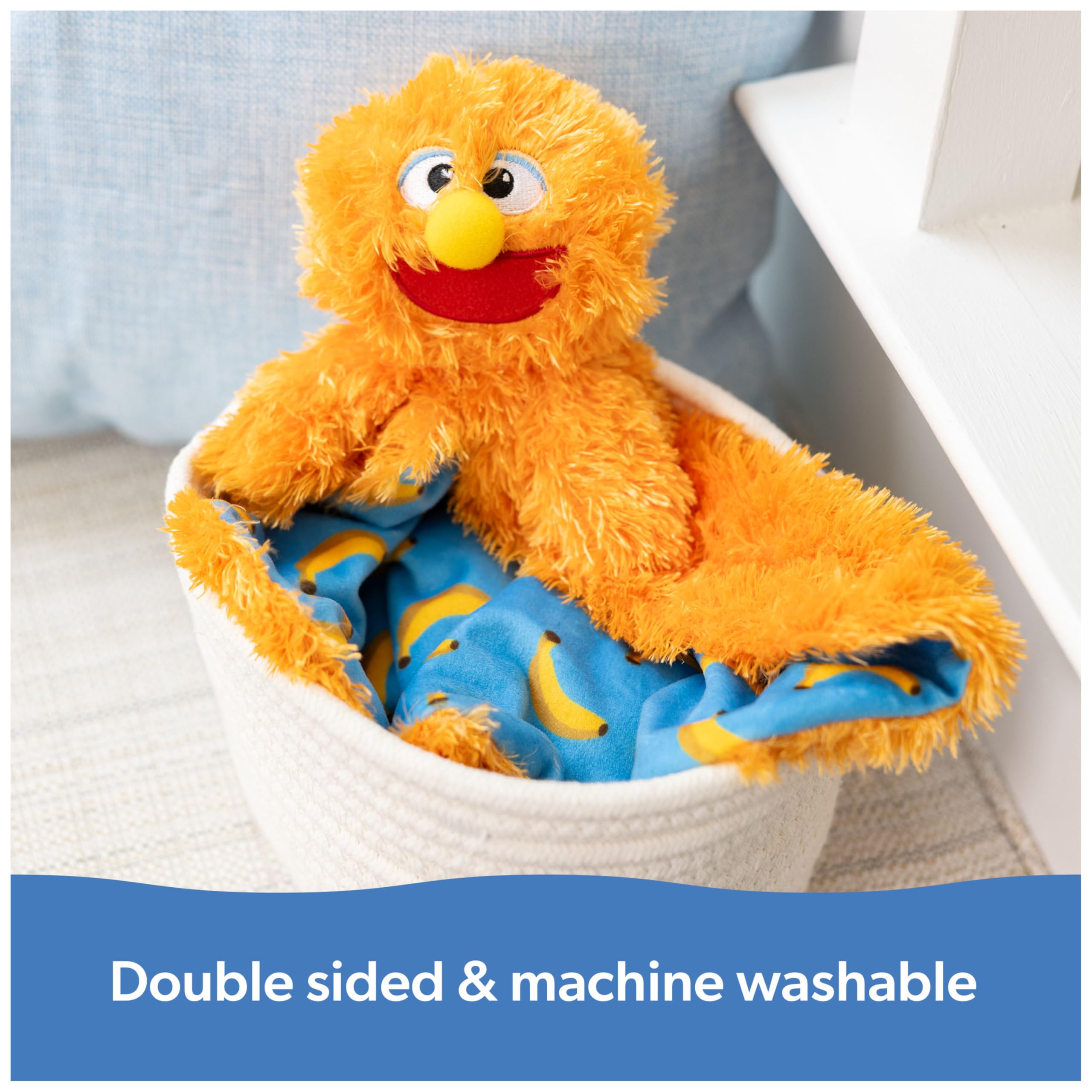 Ms. Rachel Herbie Huggable Lovey - Double-Sided Soft Blanket for Babies 3M+ 6