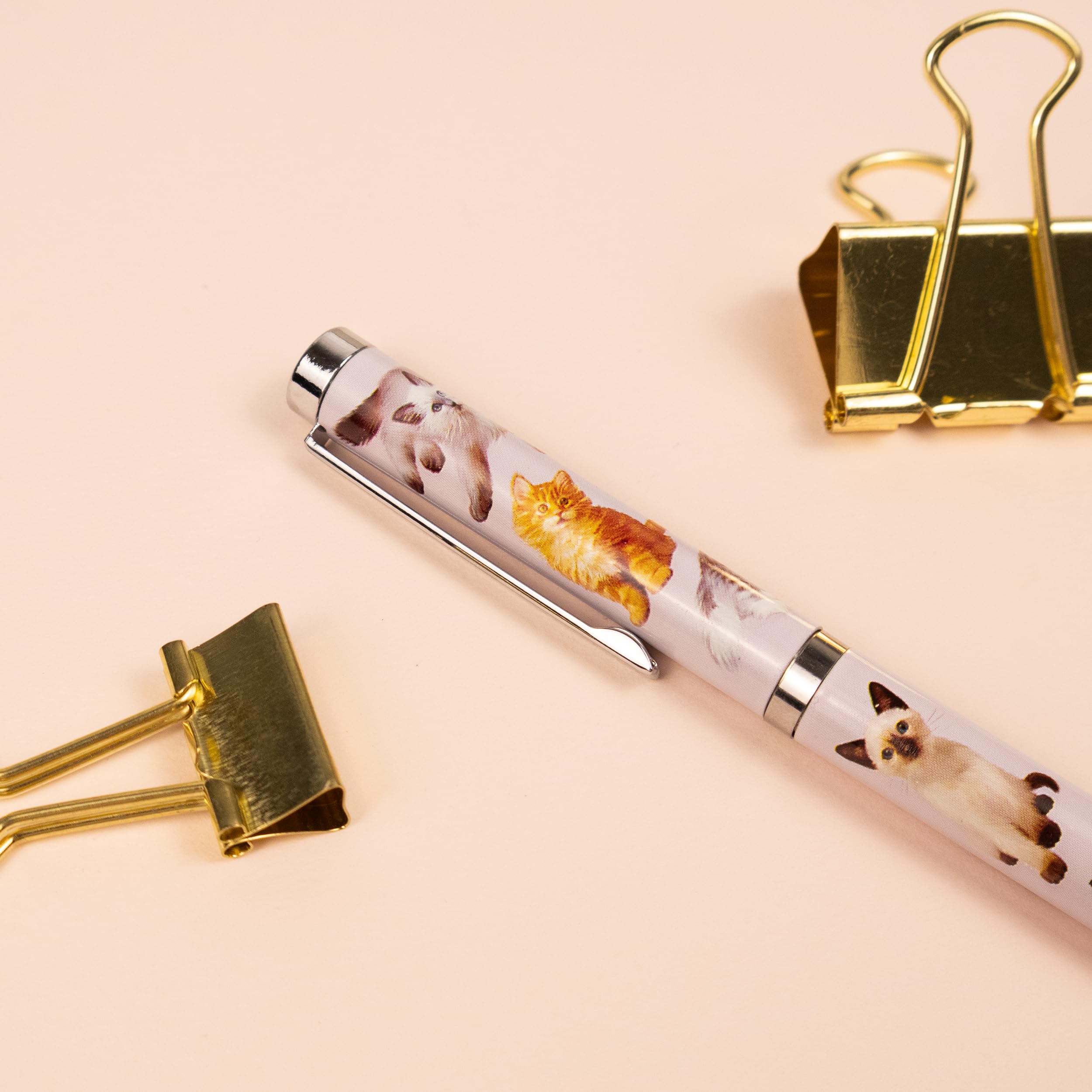 Robert Frederick Cats Ballpoint Pen - Black Ink Twist Nib | Smooth Grip | Gift Box 4