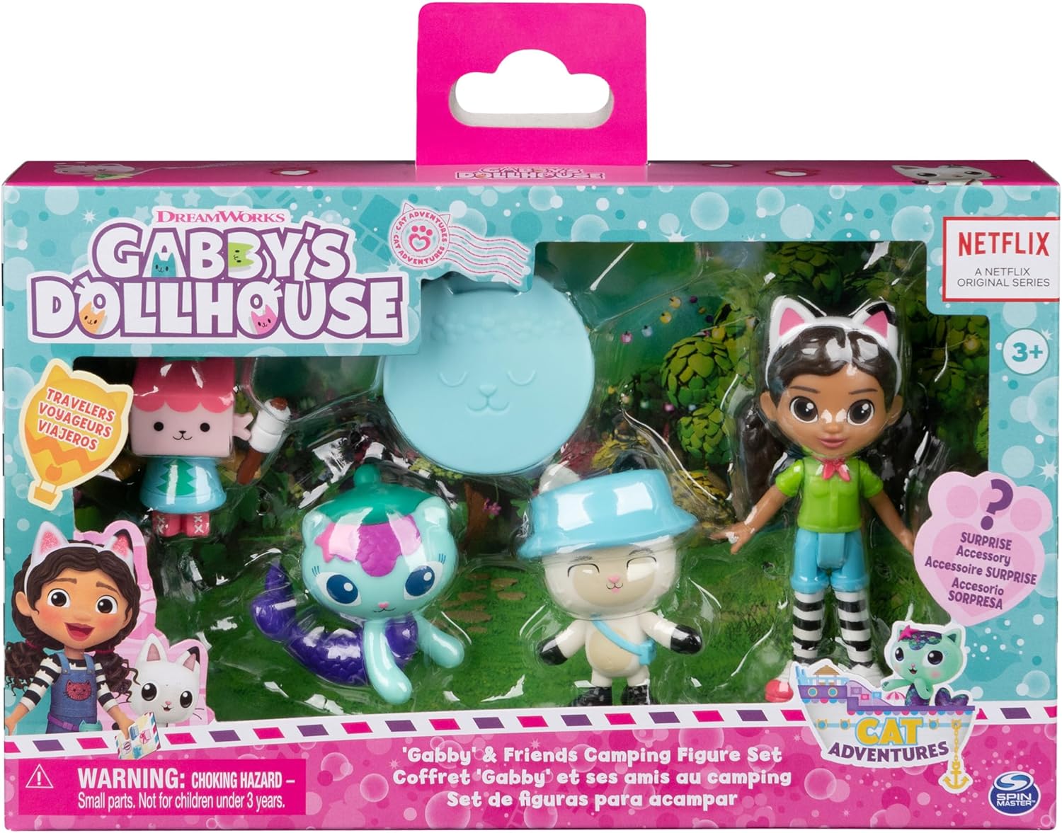 Gabby's Dollhouse Campfire Gift Pack - 4 Collectible Figures with Surprise Accessory & App Reward, Ages 3+ 5
