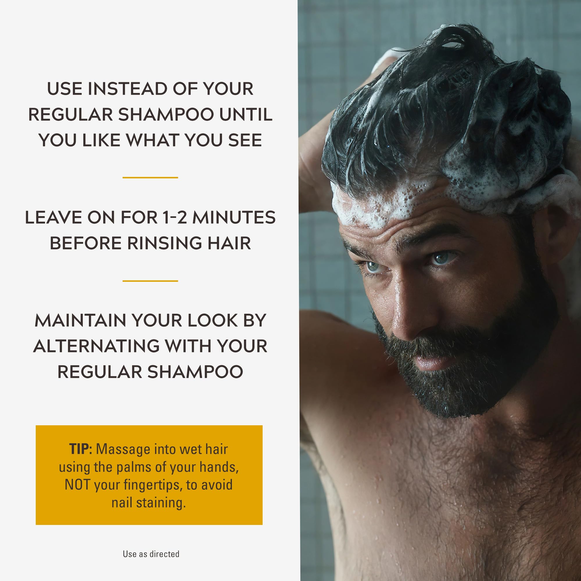 Just For Men Control GX 2-in-1 Shampoo and Conditioner for Grey Hair Reduction (160g) 5