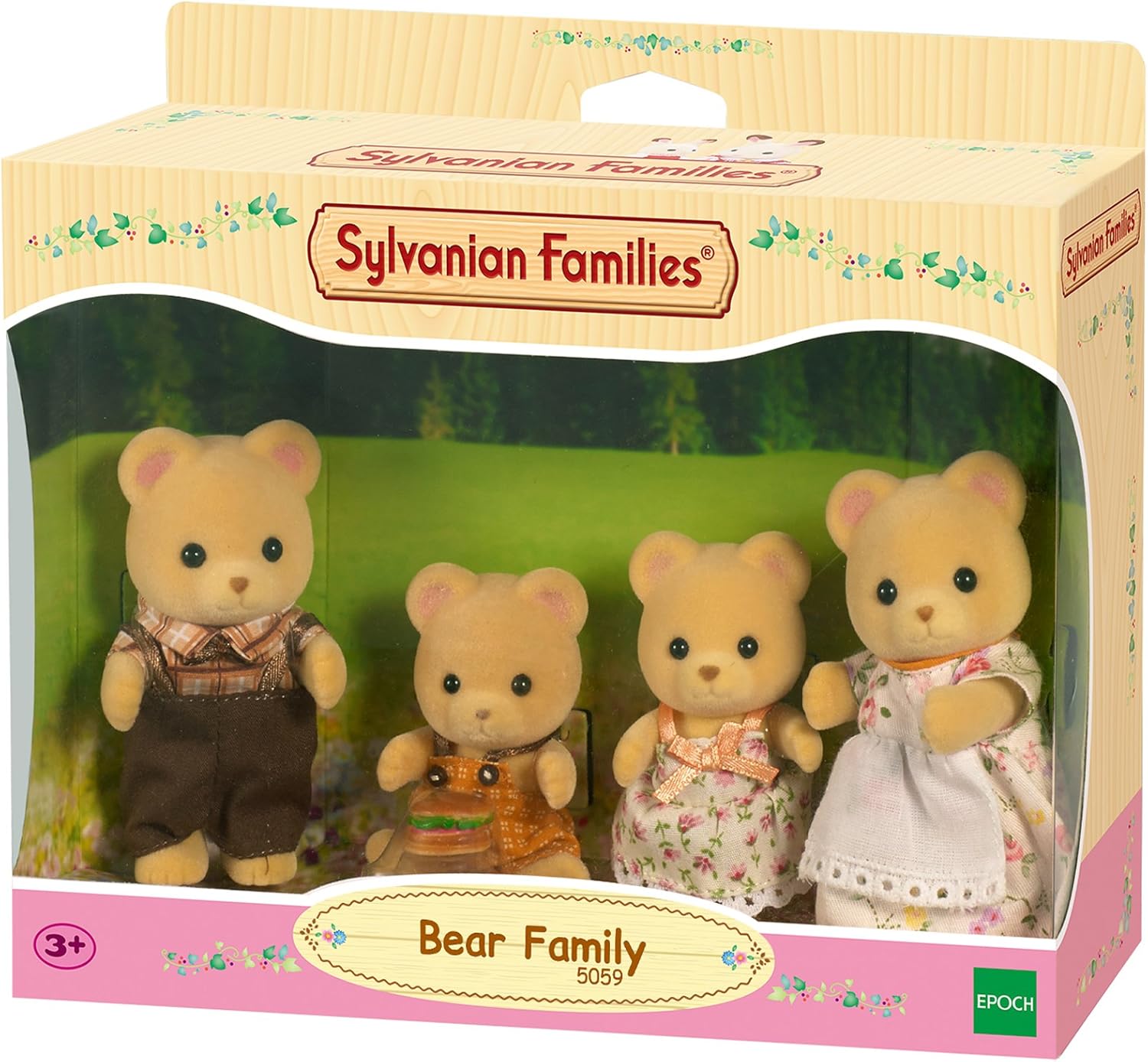 Sylvanian Families - Bear Family 4-Piece Collectible Figure Set 3