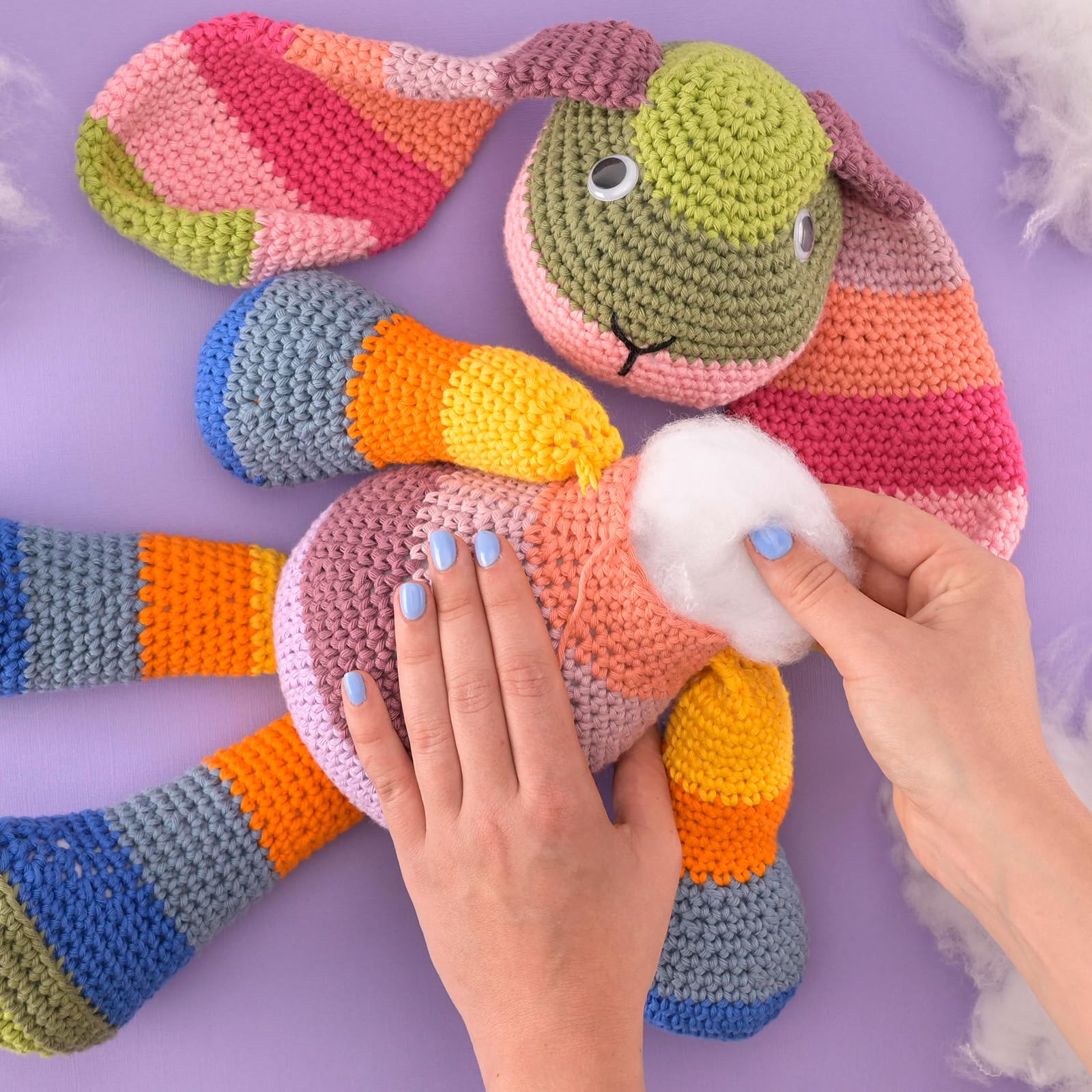 Vaessen Creative Fluffy Polyester Filling - Soft Craft Stuffing for Plush Toys, Pillows & DIY Projects 8