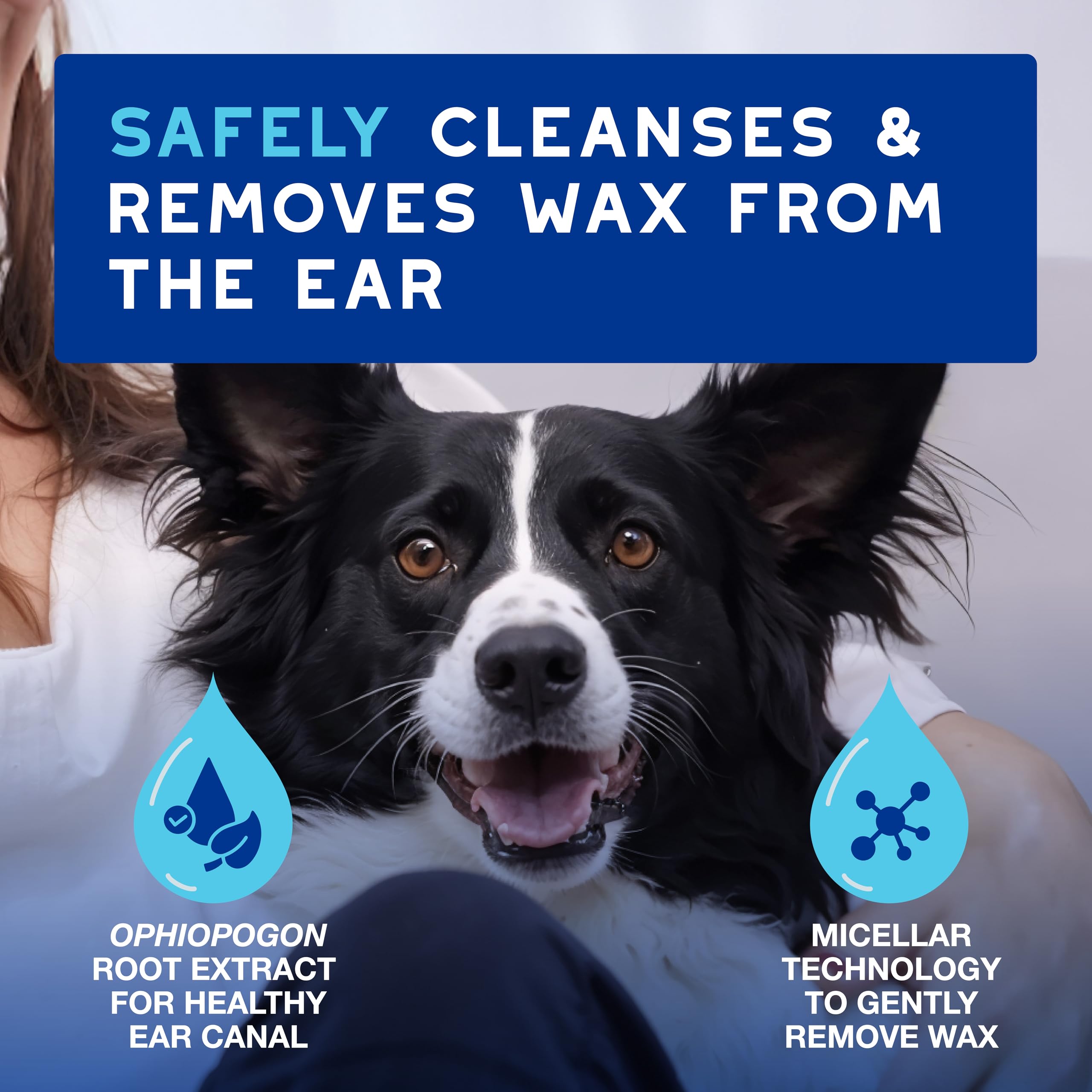 Douxo Skin & Coat SPA Ear Cleaner for Dogs and Cats - Micellar Wax Removal | 120 ml