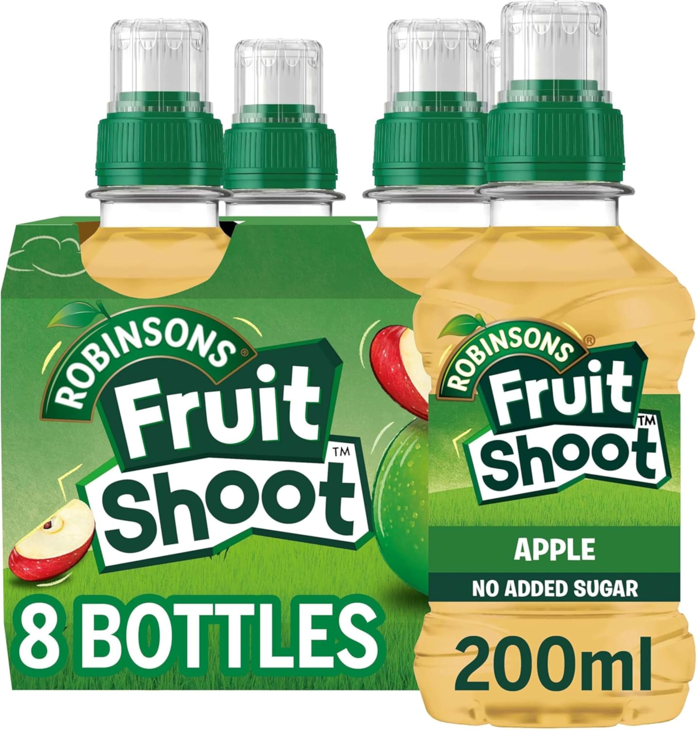 FRUIT SHOOT Apple Juice - No Added Sugar, Multi-Vitamins | 200 ml Bottles (Pack of 8) 1