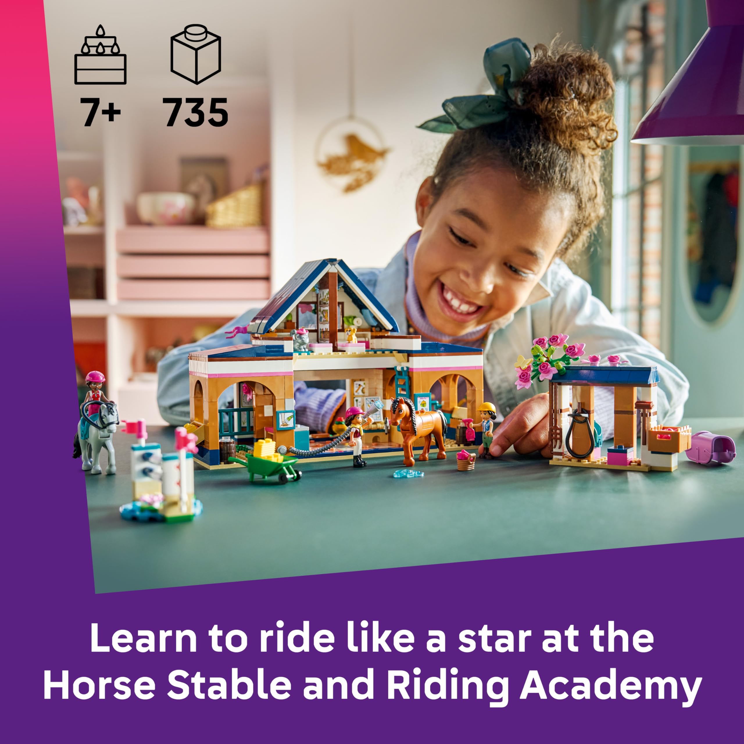 LEGO Friends Horse Stable and Riding Academy Building Set - Ages 7+ | 42688