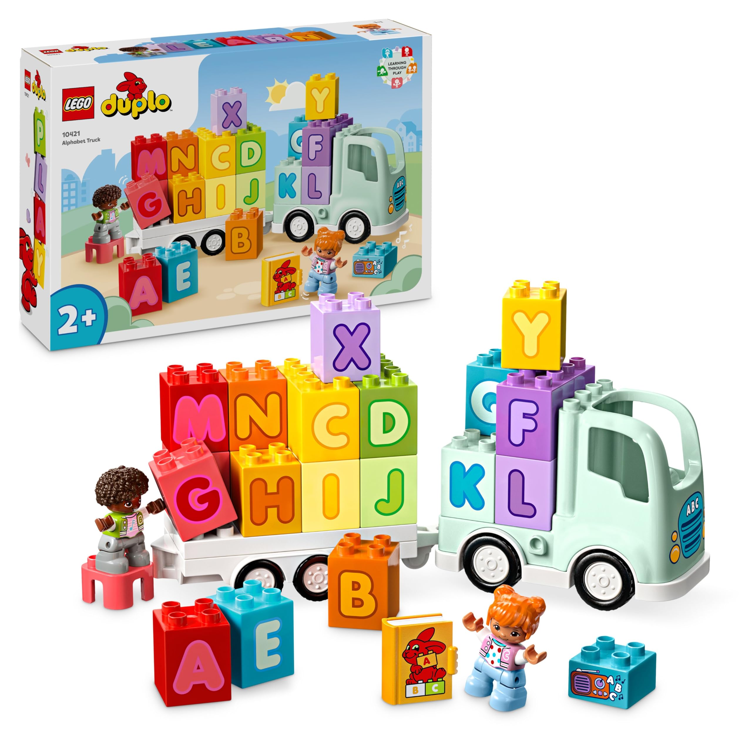 LEGO DUPLO Town Alphabet Truck Toy for Toddlers, Boys & Girls Aged 2 Plus, ABC Learning Set 10421 1