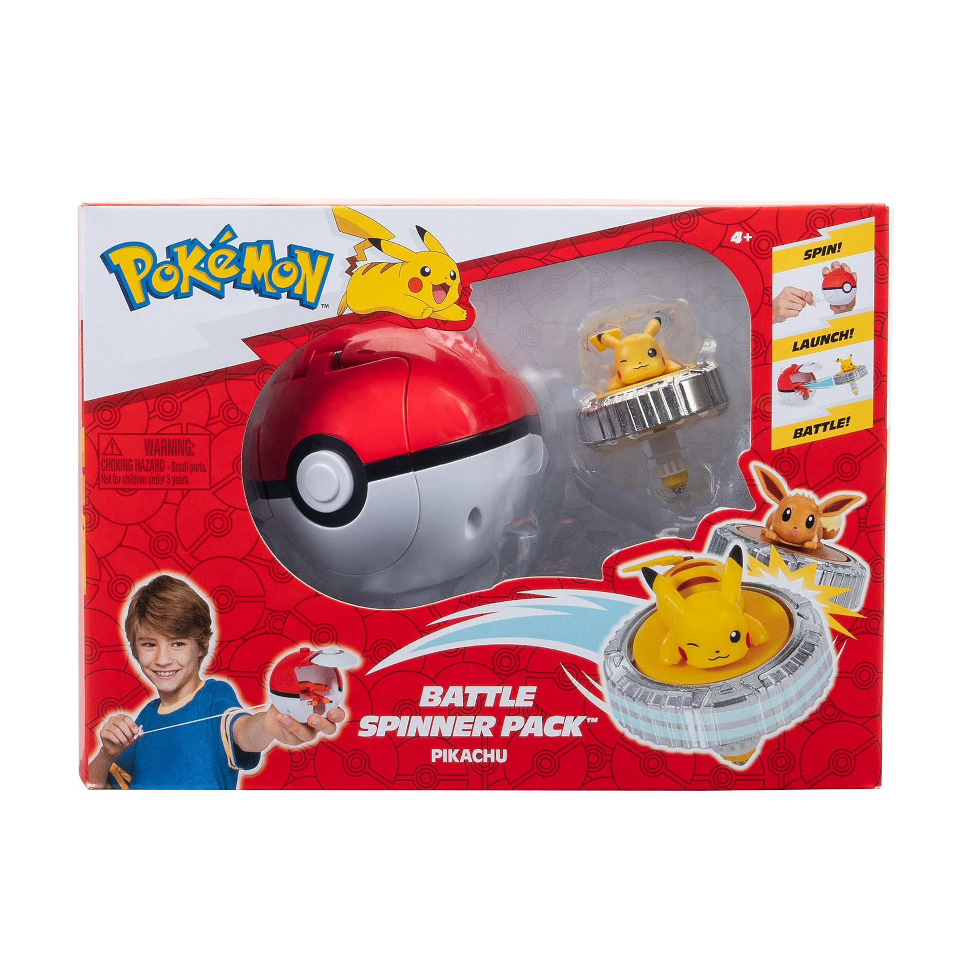 Pokémon PKW Battle Spinner Pack - Pikachu #1 & Poké Ball Launcher