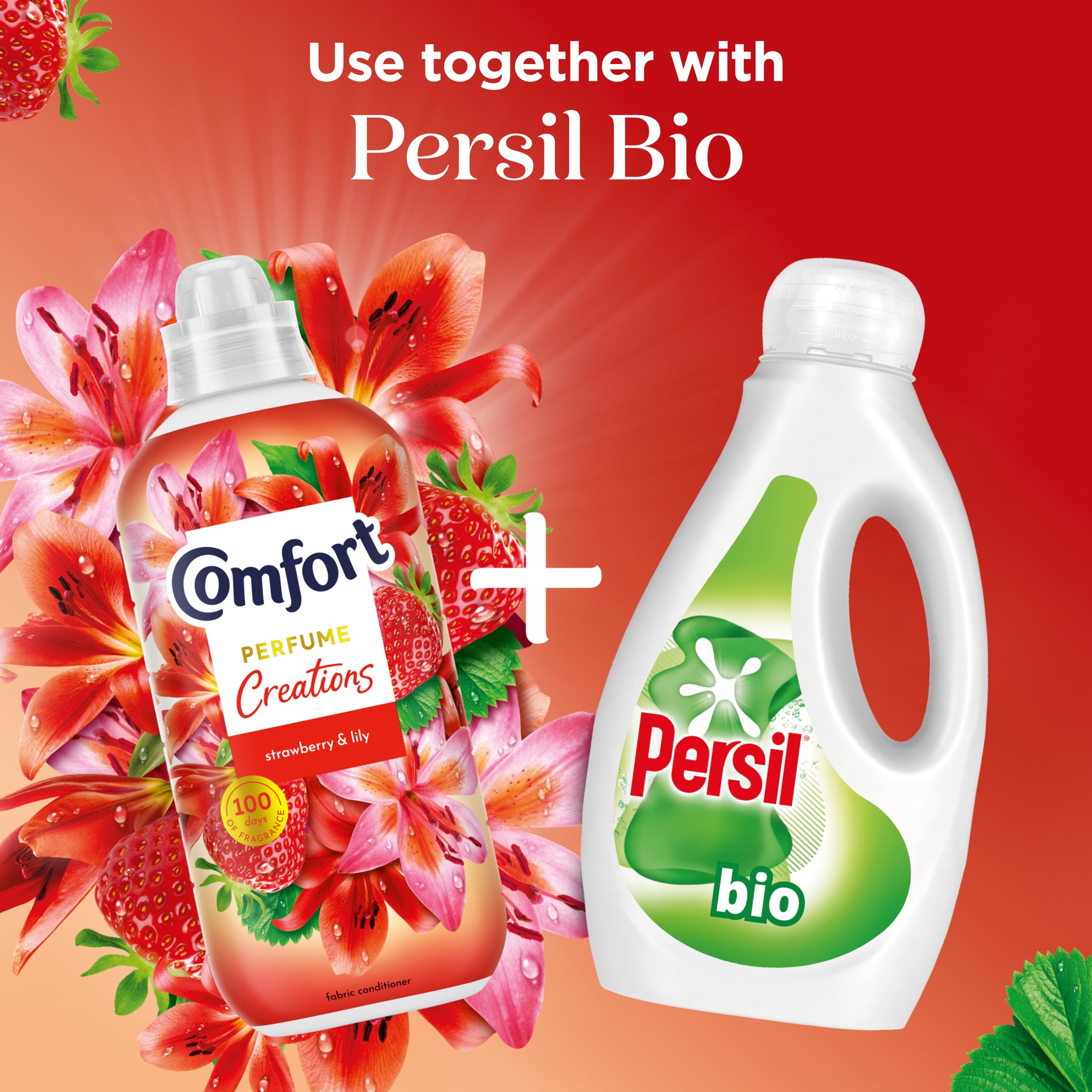 Comfort - Perfume Creations Strawberry & Lily Fabric Conditioner (900 ml) 4