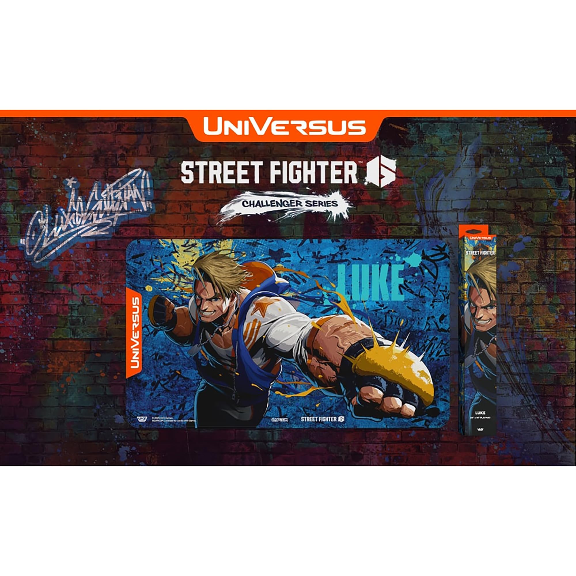 UniVersus Street Fighter 6 Challenger Series Playmat - Luke | 24 x 14 Inches Neoprene 2