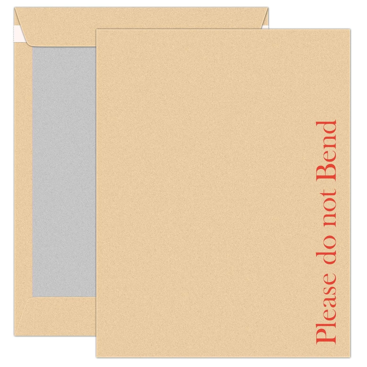 Postmaster Do Not Bend Envelopes A5 Hardback, Peel Seal | 10 Pack | PEFC Certified