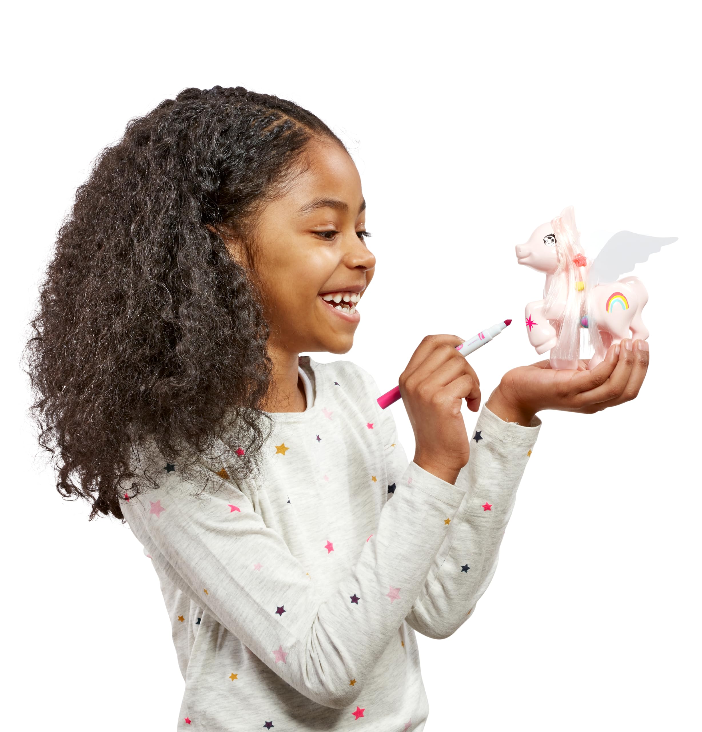 Crayola Colour 'n' Style Unicorn & Pegasus Twin Pack - Creative Arts & Crafts Playset for Kids 6