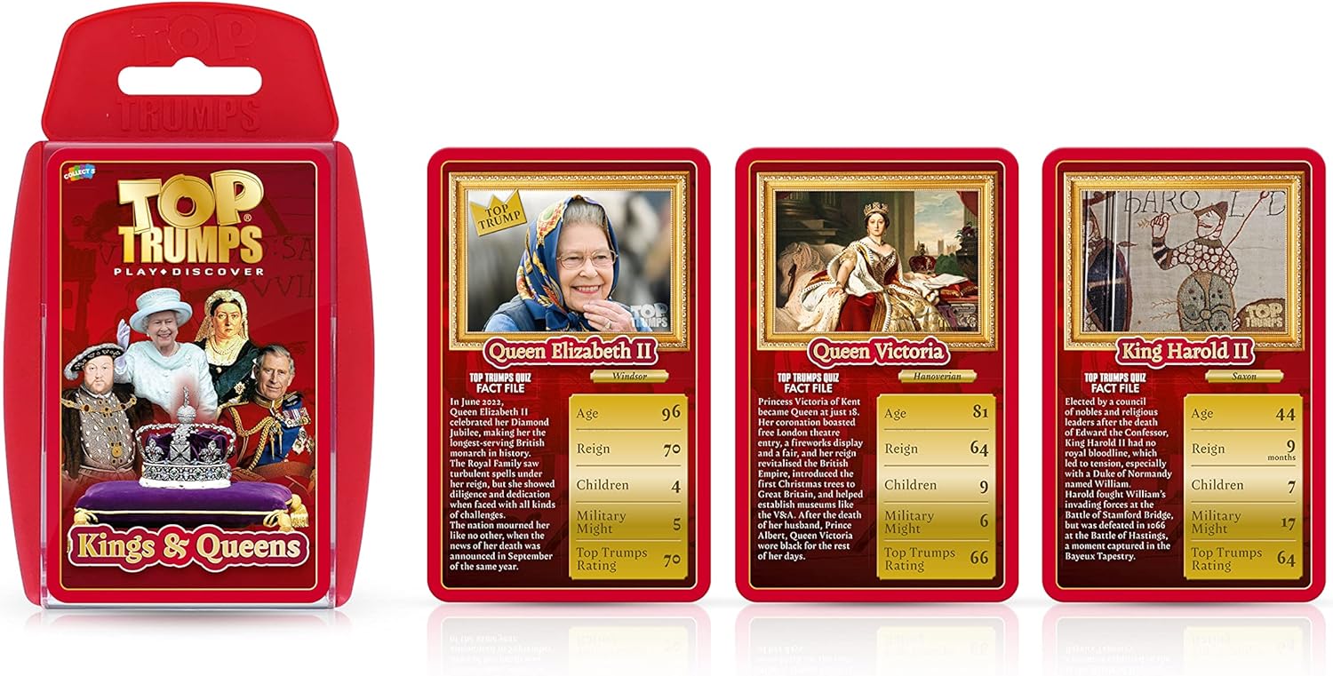 Top Trumps Kings and Queens Classics Card Game English Edition 7