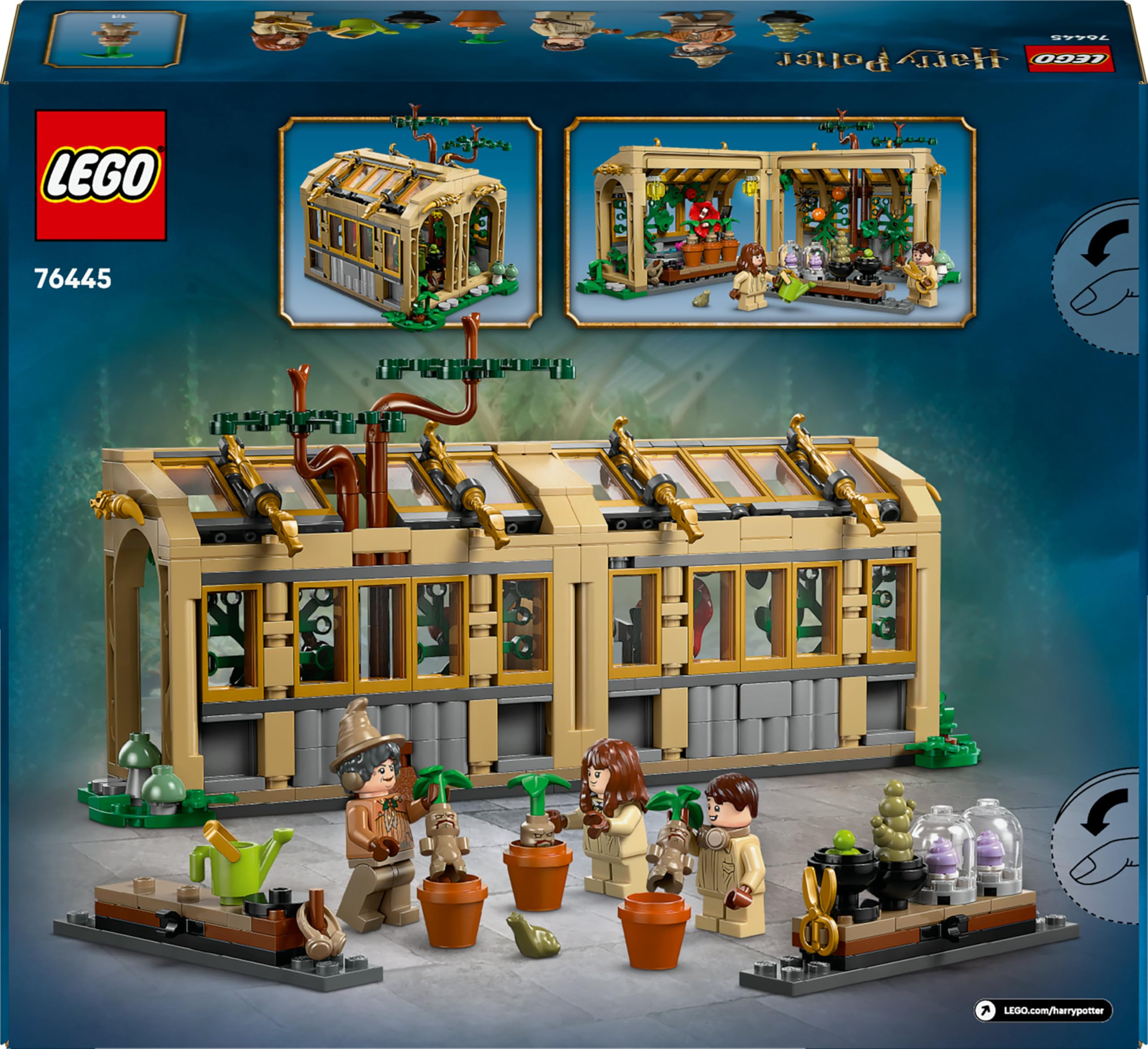 LEGO Harry Potter Hogwarts Castle: Herbology Class Set with Neville Longbottom - Building Toy for Ages 8+ 8