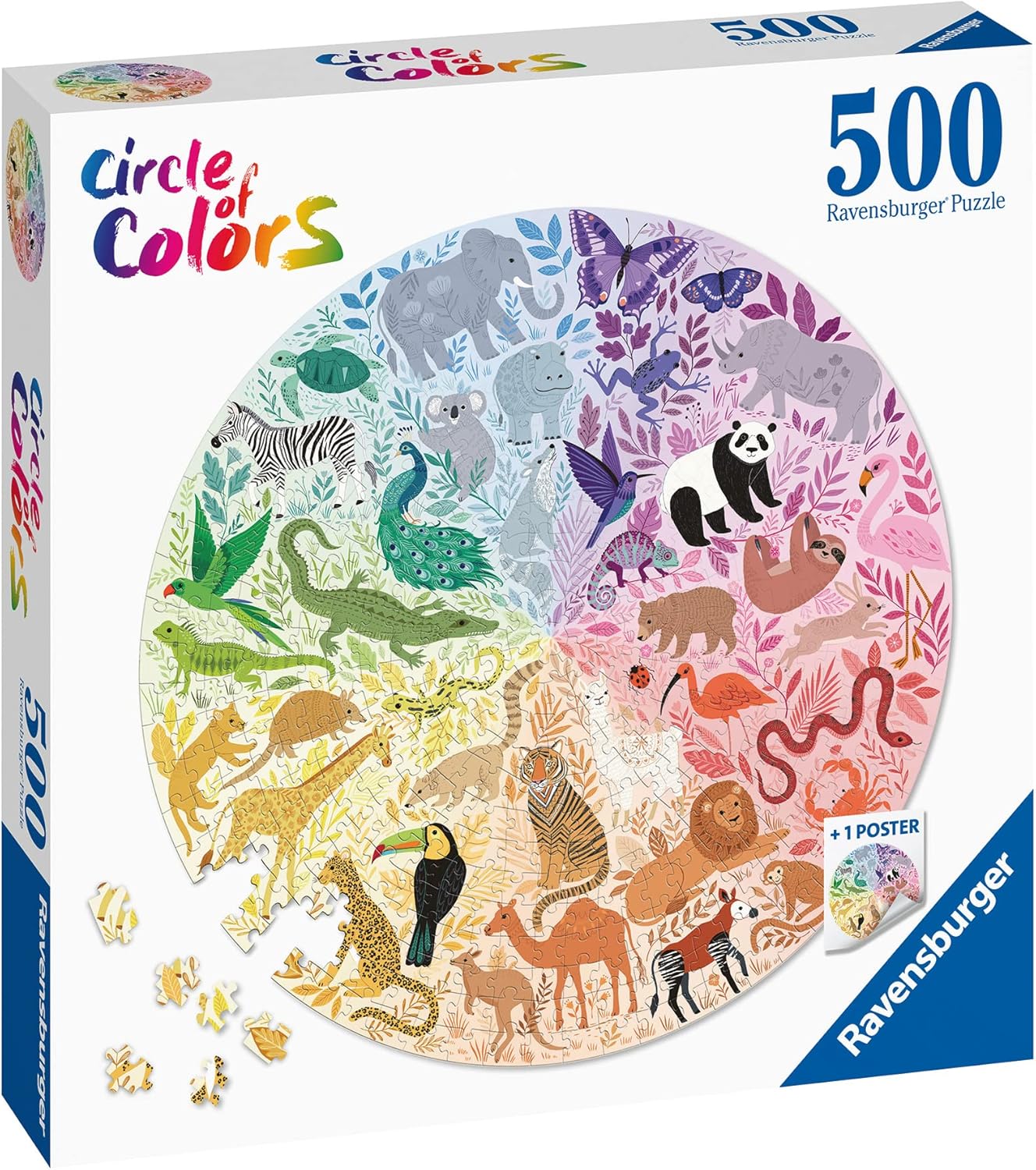 Ravensburger Circle of Colours - Animals 500 Piece Jigsaw Puzzle 8