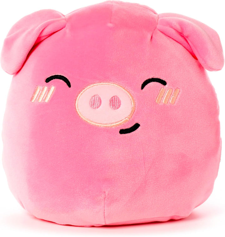 Squidglys Oliver the Pig Adoramals Farm Plush Toy - Soft Velboa Plush for Ages 3+