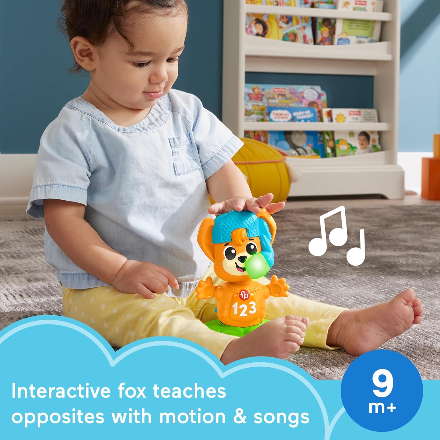 Fisher-Price Link Squad Opposites Fox - Interactive Musical Toy with Lights & Motion for 9+ Months 4