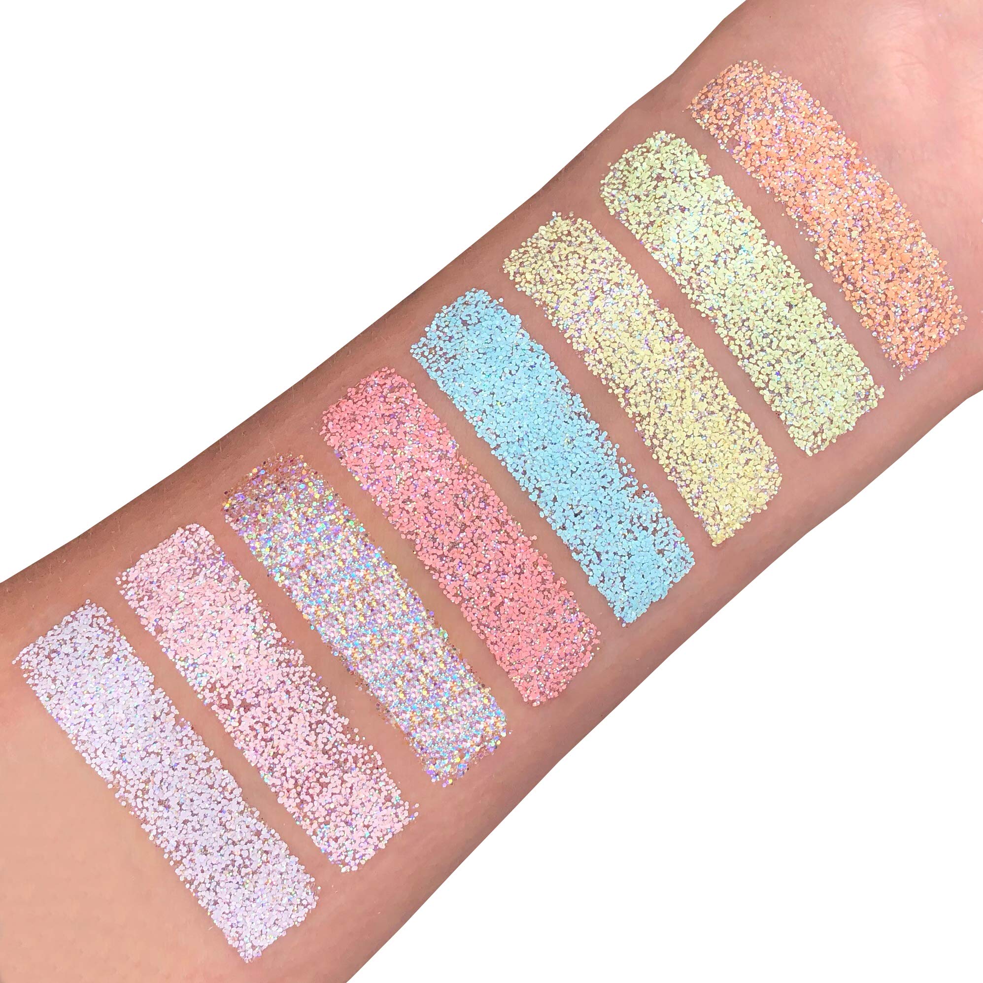 Moon Glitter Pastel Glitter Shakers - Coral - Cosmetic Grade Glitter for Face, Body, Nails, Hair, Lips - 5g