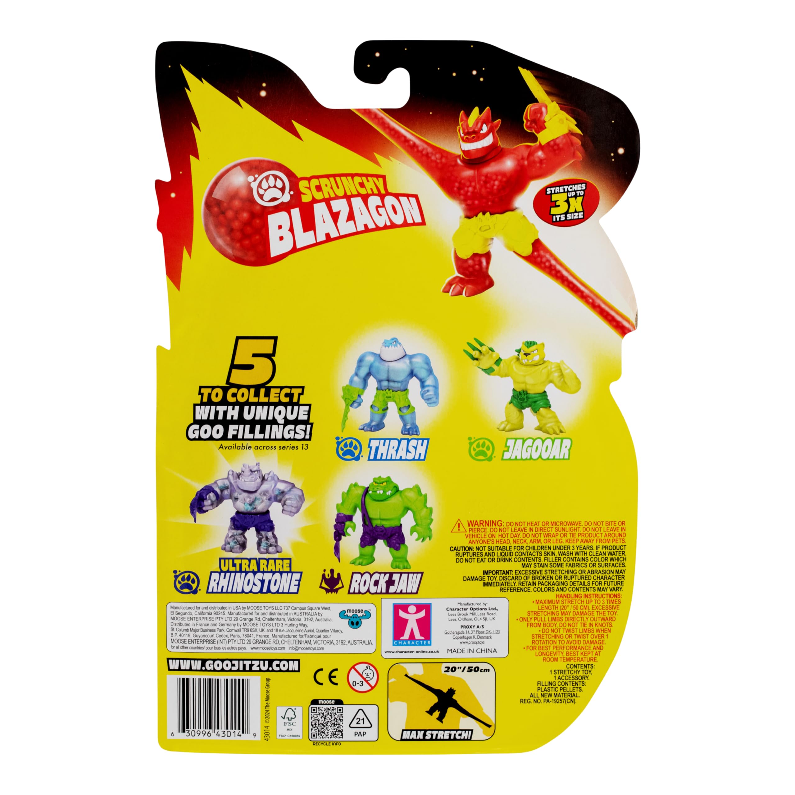 Heroes of Goo Jit Zu Meteor Madness Blazagon Stretchy Action Figure 4