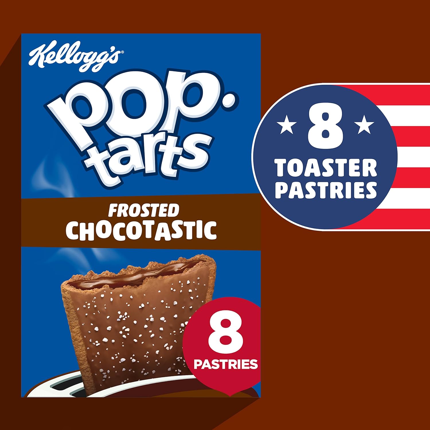 Kellogg's Pop-Tarts Frosted Chocotastic Toaster Pastries Box, 8 x 48g 6