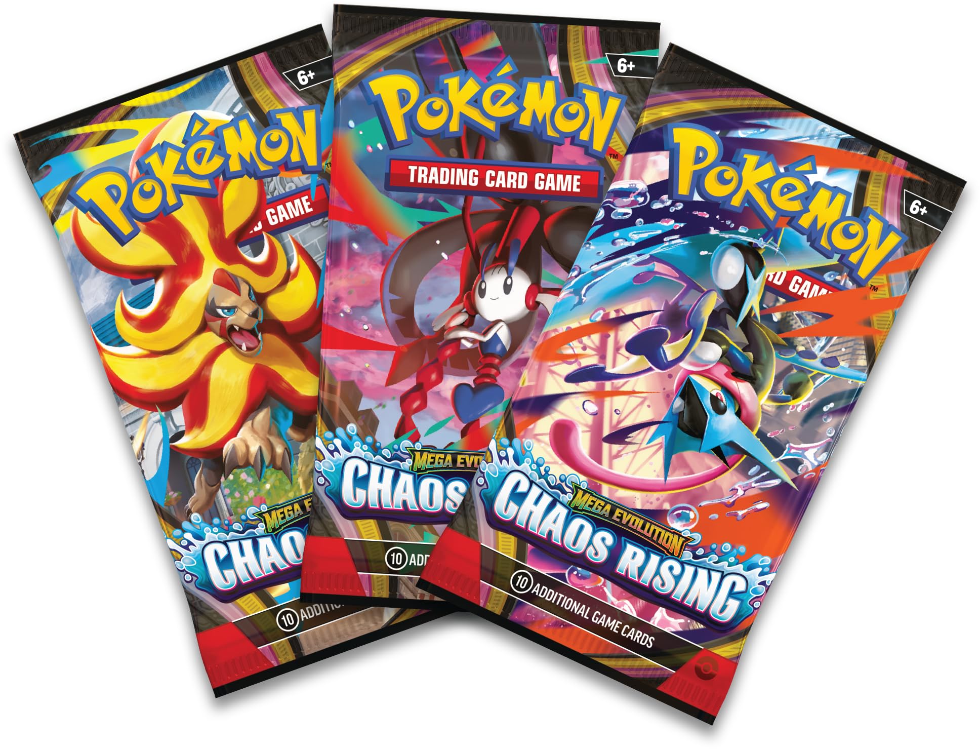 Pokémon TCG: Mega Evolution—Chaos Rising Triple Pack - Includes 1 Foil Promo Card & 3 Booster Packs 2