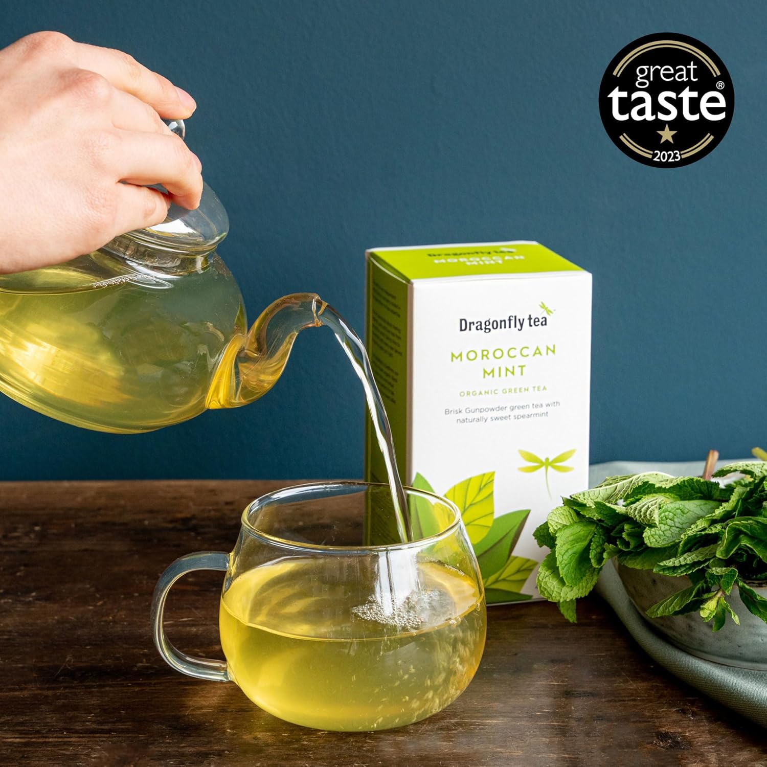 Dragonfly Tea - Moroccan Mint Organic Green Tea, 80 Teabags (4 Packs of 20) 6