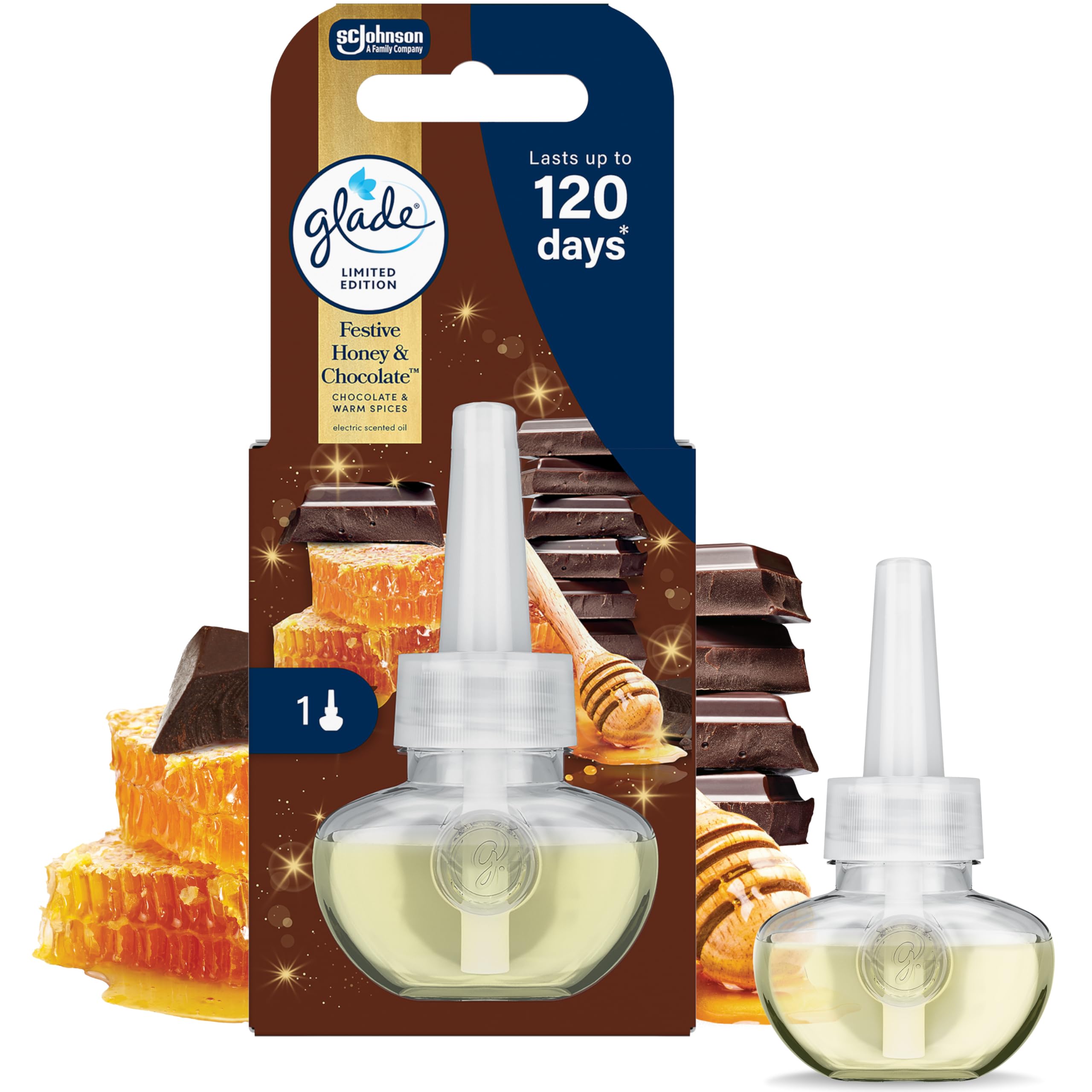 Glade - Pumpkin Spice Latte Plug-In Air Freshener Refill, Electric Scented Oil for Room Fragrance, Pack of 6 (6 x 20ml)