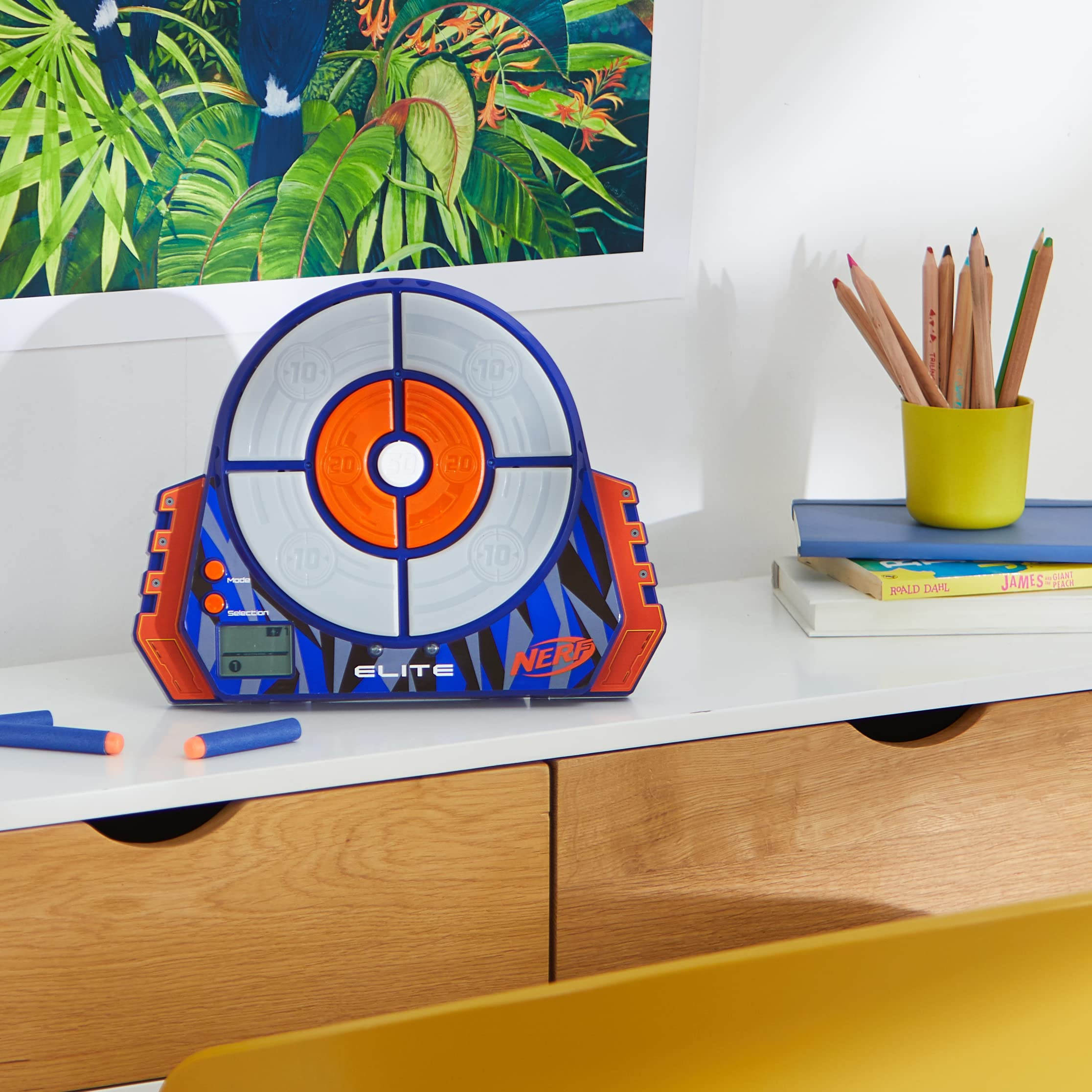 NERF Elite Digital Target Game - Interactive LED Target with Sound & Score, Ages 8+ 5