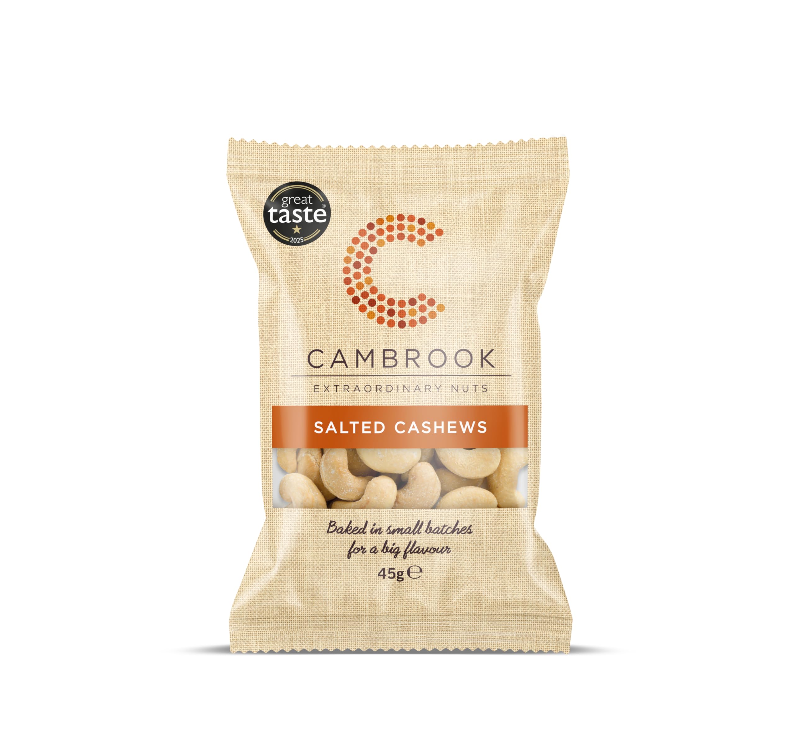 Cambrook - Baked & Salted Cashews - 45g Bag | Gluten Free | Vegan 1
