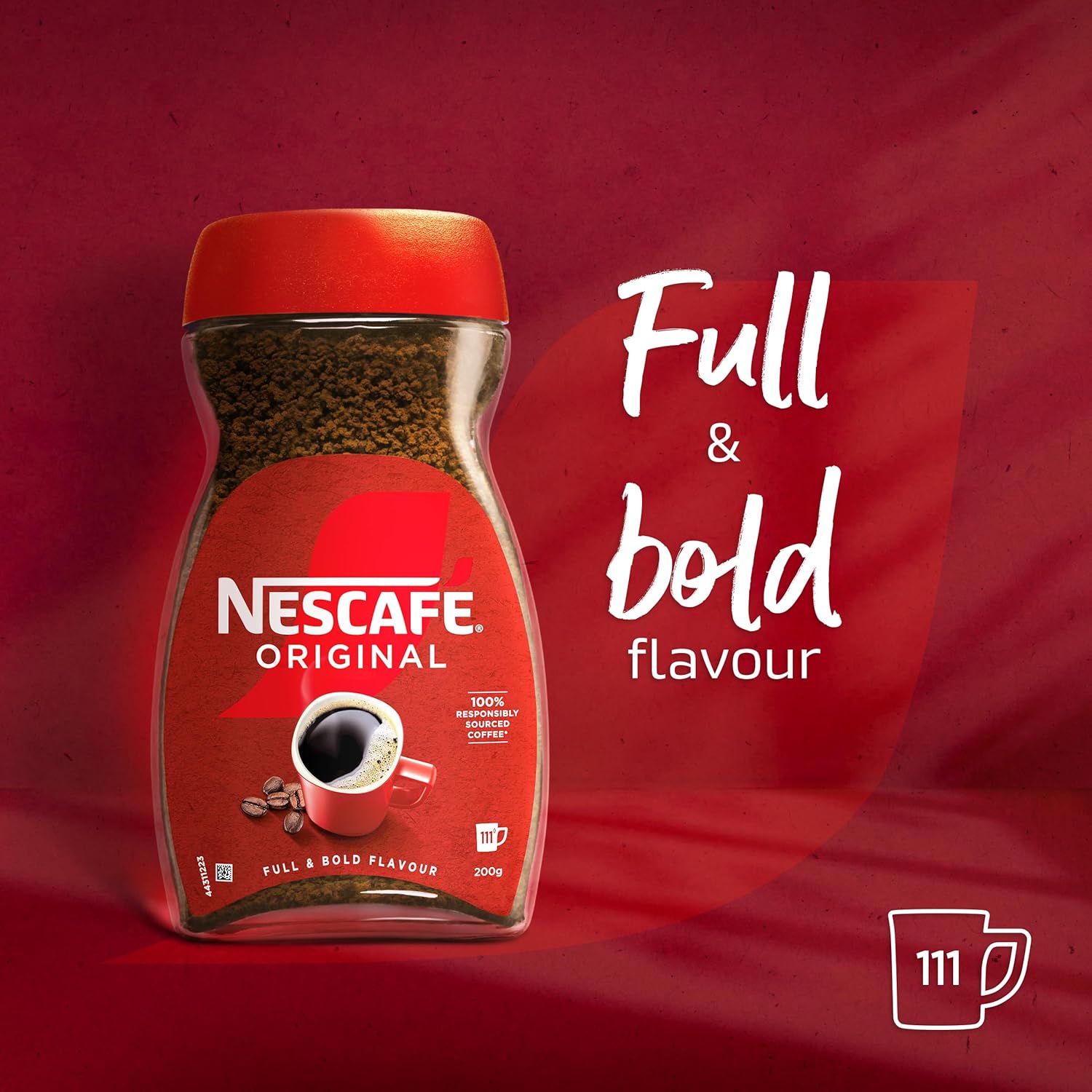 NESCAFÉ Original Instant Coffee 200g - Rich Aroma, Full and Bold Flavour 4