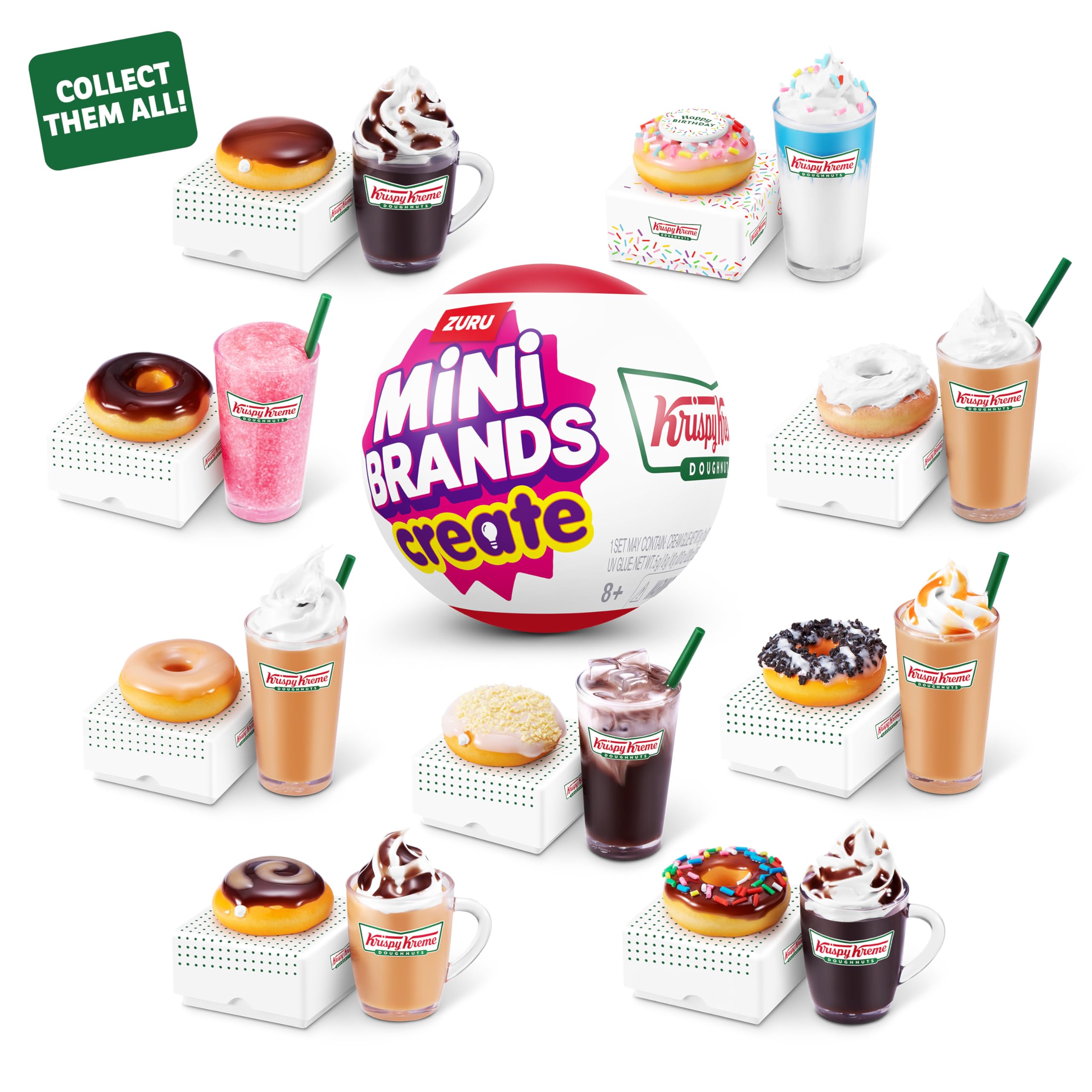 Mini Brands Create Series 1 - Krispy Kreme Mini Doughnut & Drink Capsule Toy 9