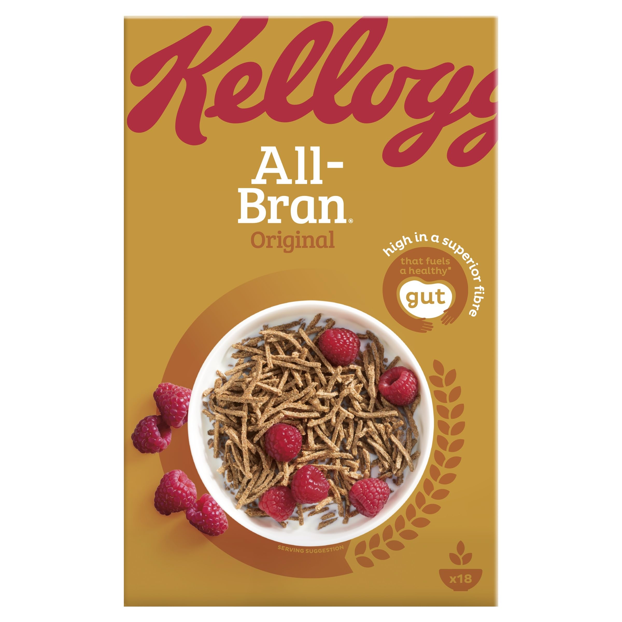 Kellogg's All-Bran Breakfast Cereal Box, 750g - High Fibre Whole Grain Cereal with Natural Wheat Bran 6
