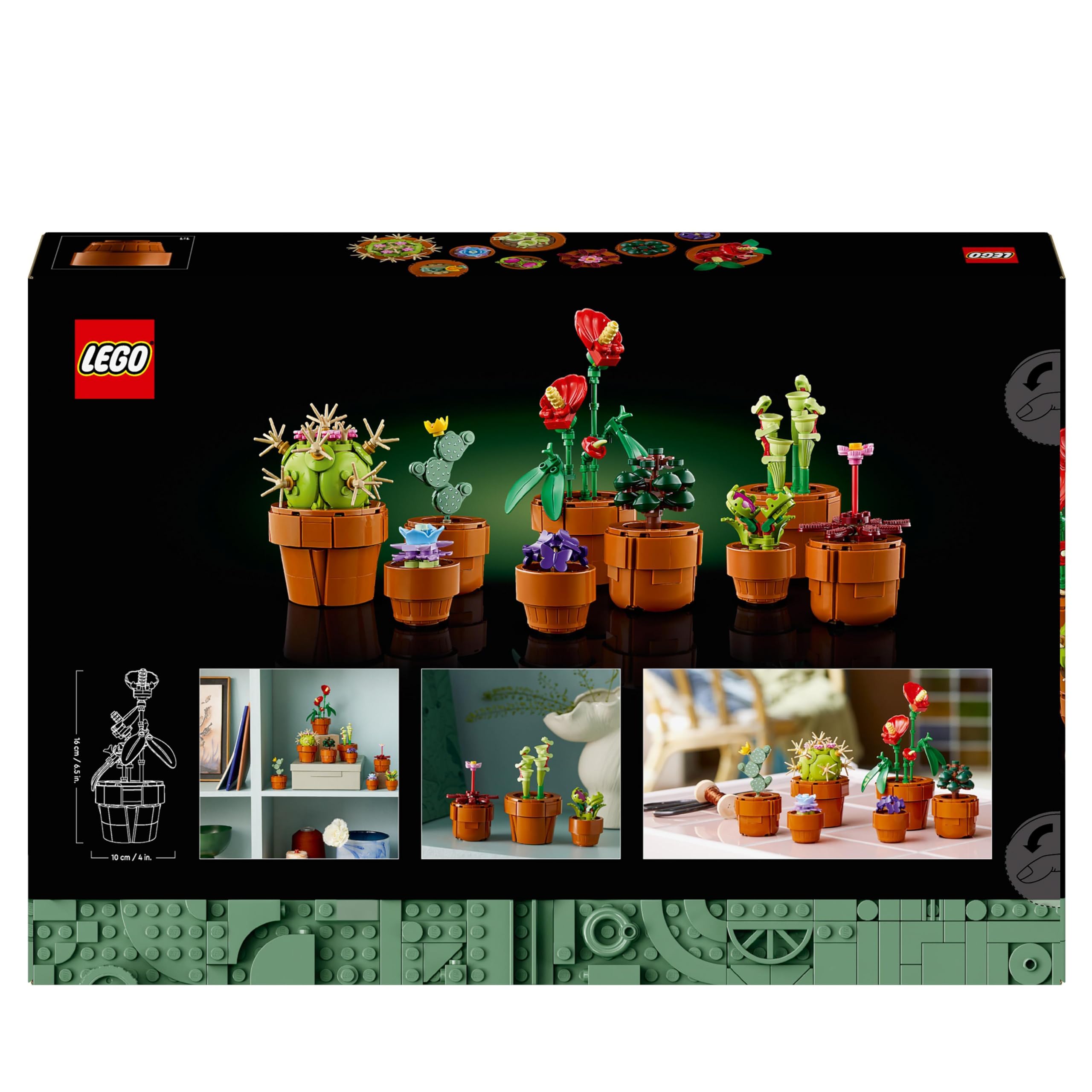 LEGO Icons Tiny Plants 10329 - Botanical Collection Building Set for Adults 8